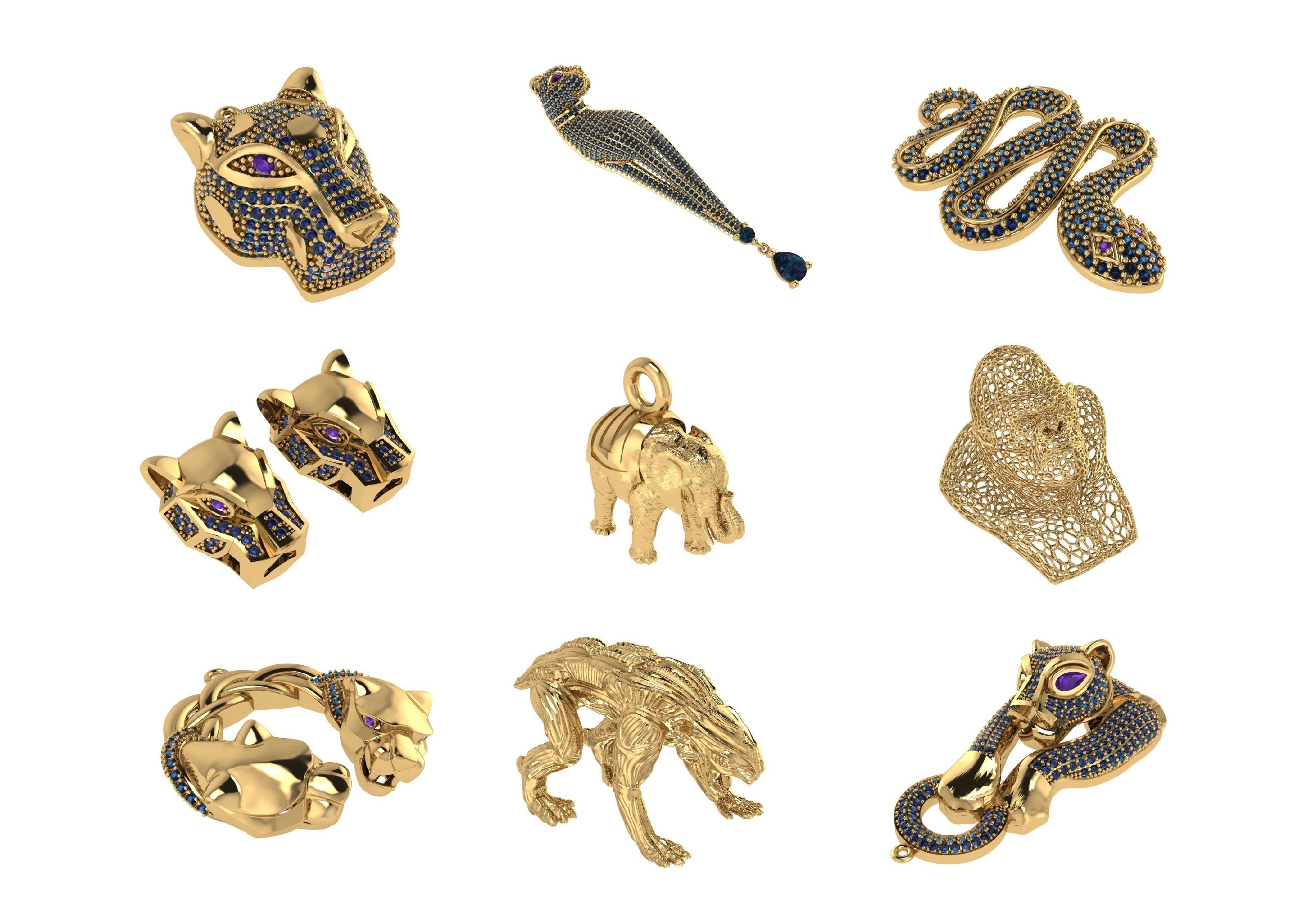 Animal Pendests Files 3DM 3D print model_79