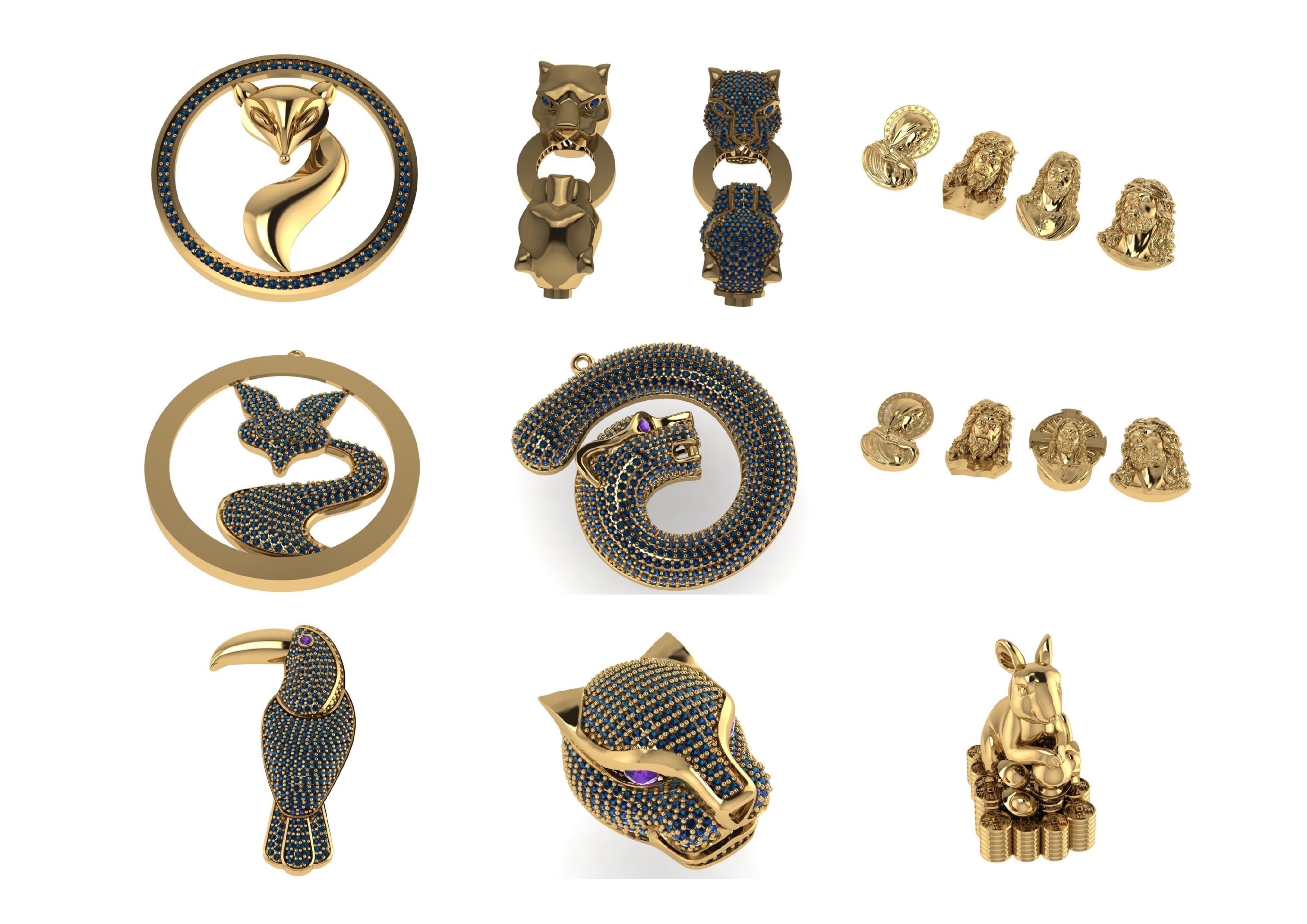 Animal Pendests Files 3DM 3D print model_19