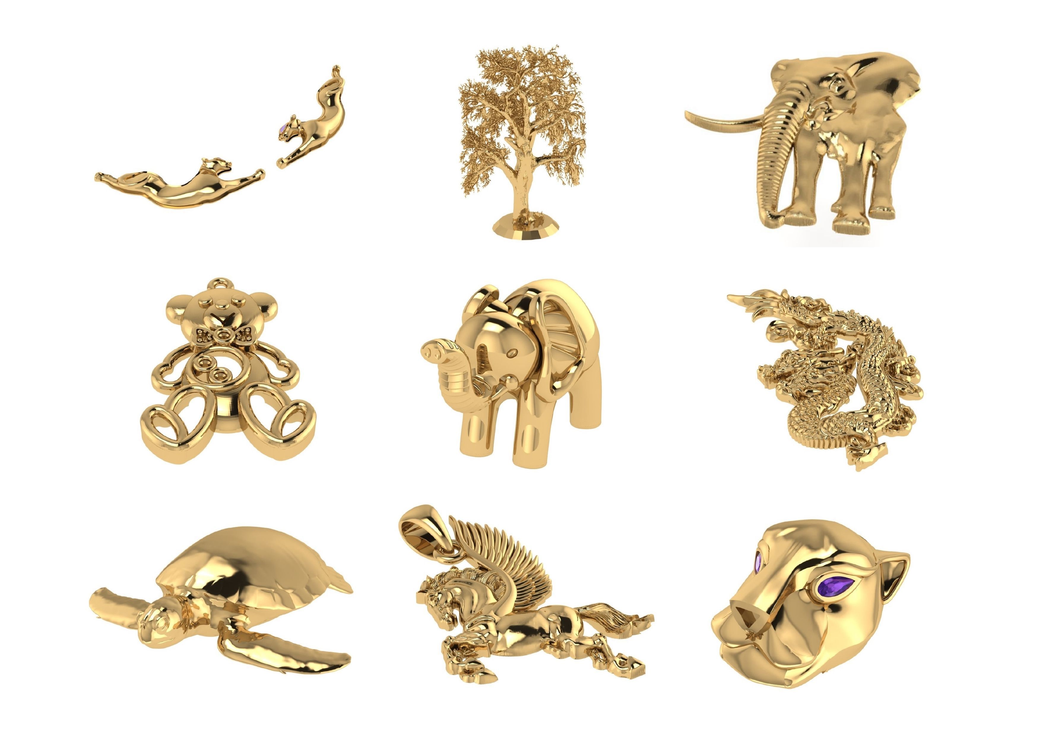 Animal Pendests Files 3DM 3D print model_59