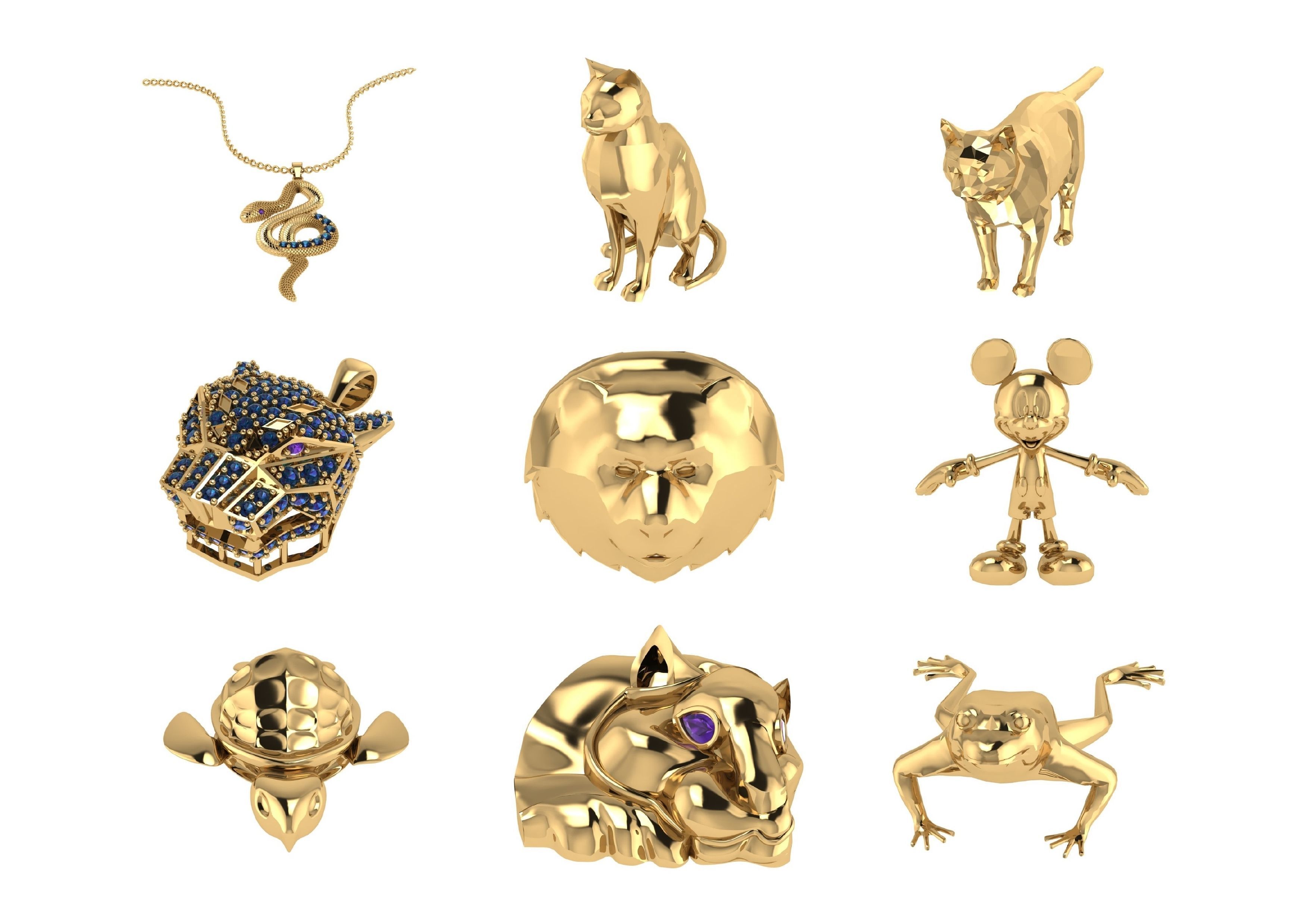 Animal Pendests Files 3DM 3D print model_47