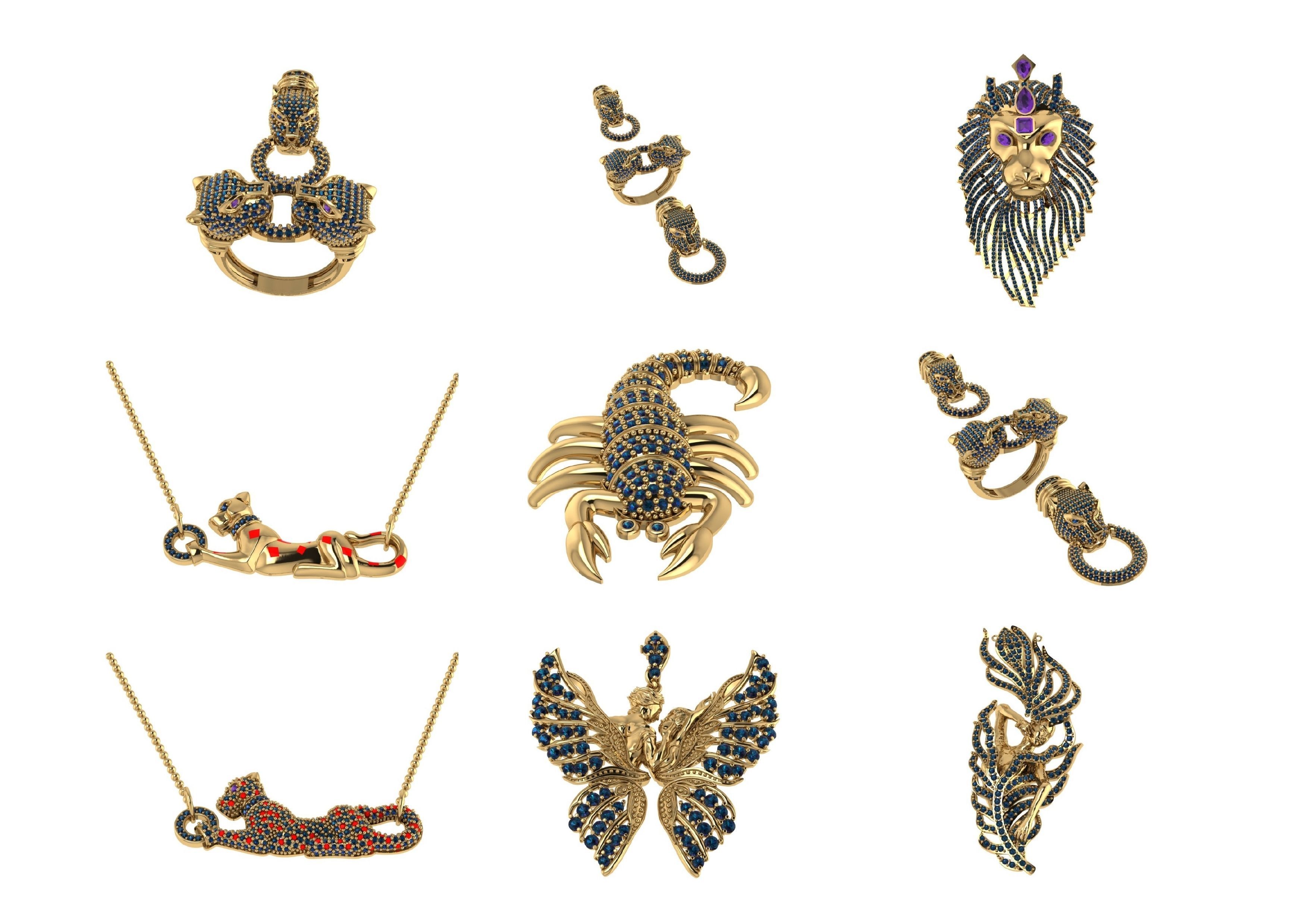 Animal Pendests Files 3DM 3D print model_12