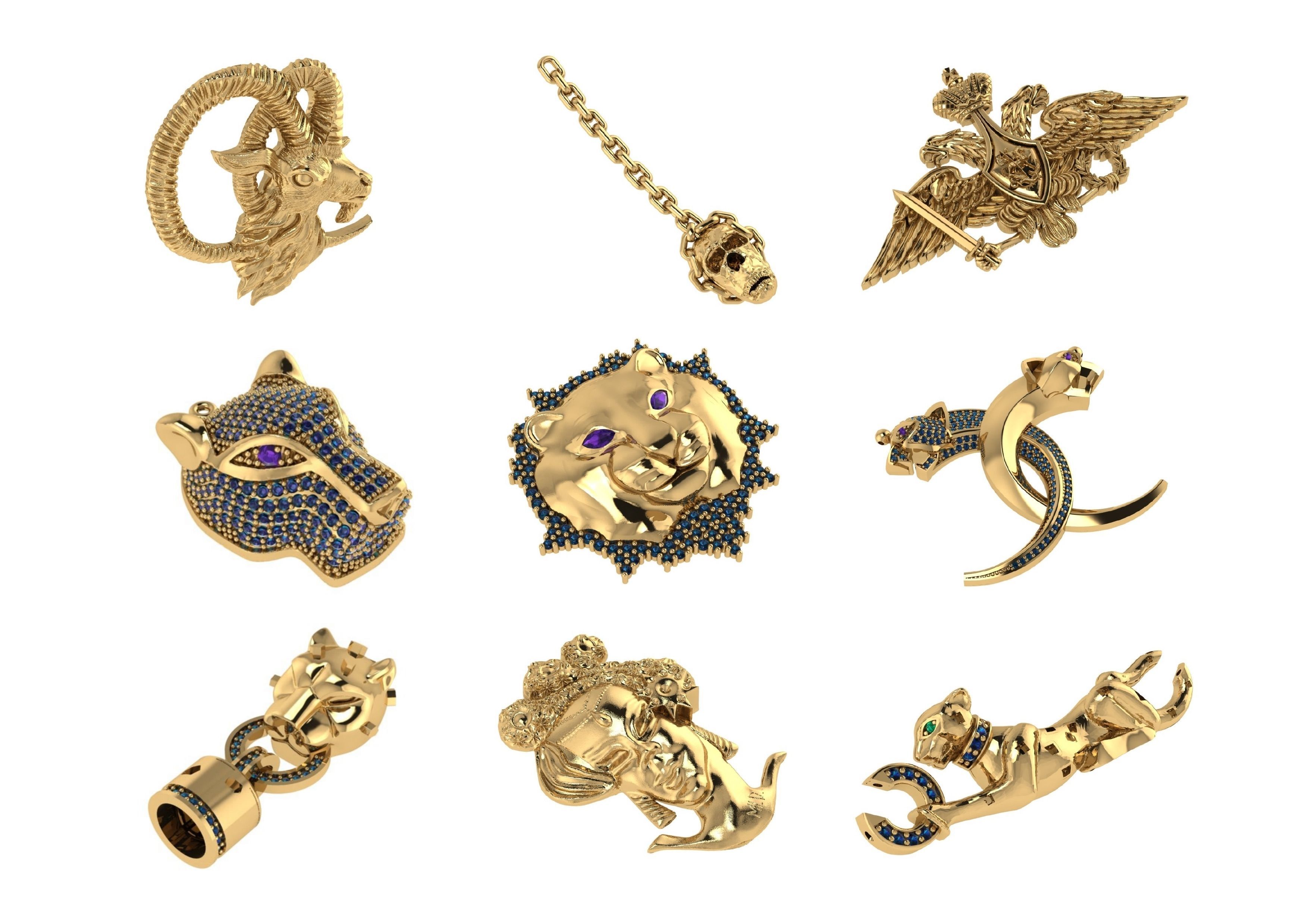 Animal Pendests Files 3DM 3D print model_78