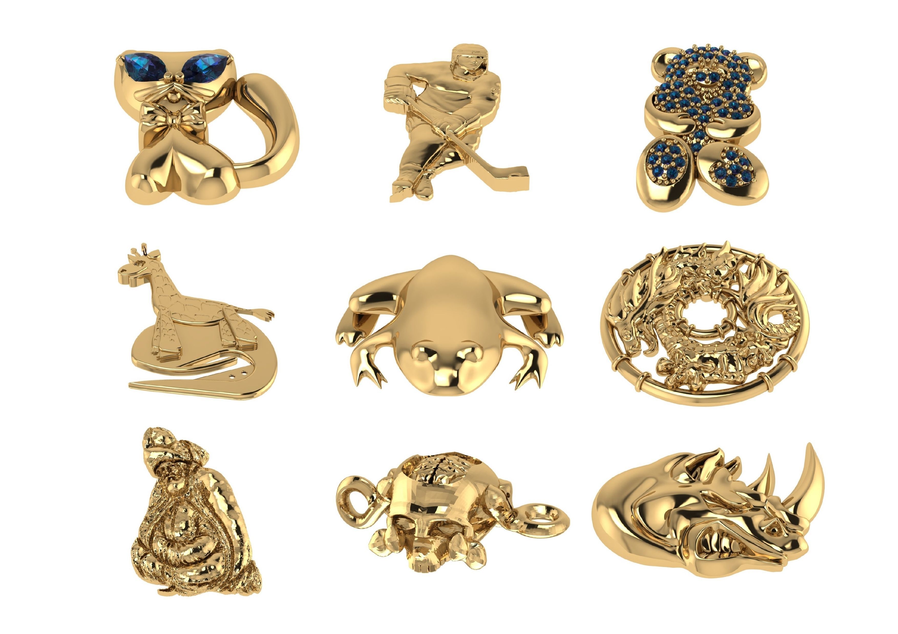 Animal Pendests Files 3DM 3D print model_55