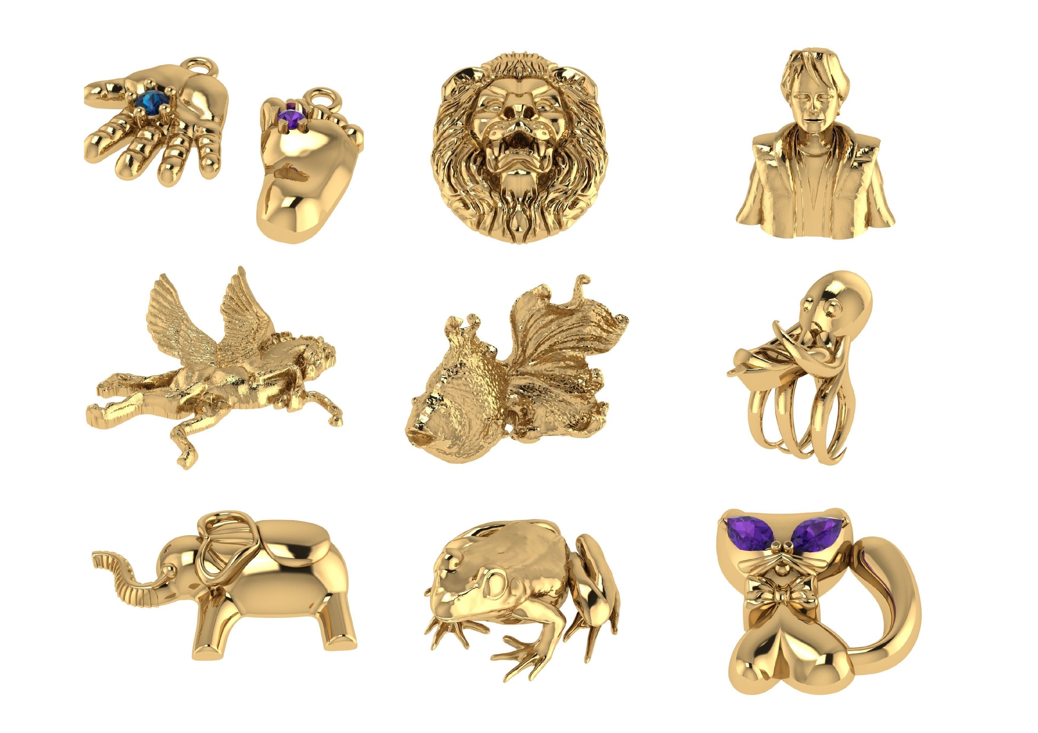 Animal Pendests Files 3DM 3D print model_54