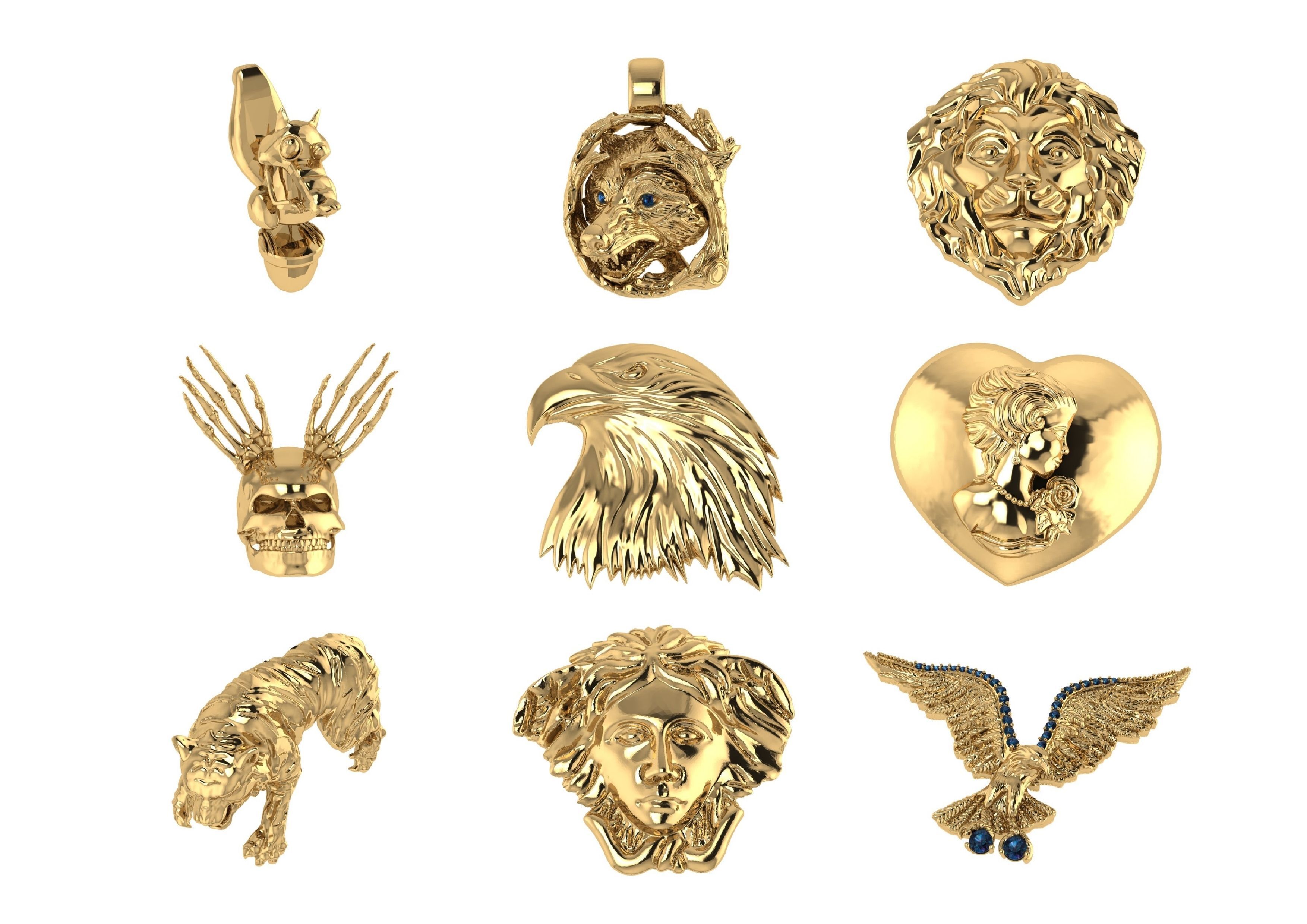 Animal Pendests Files 3DM 3D print model_2