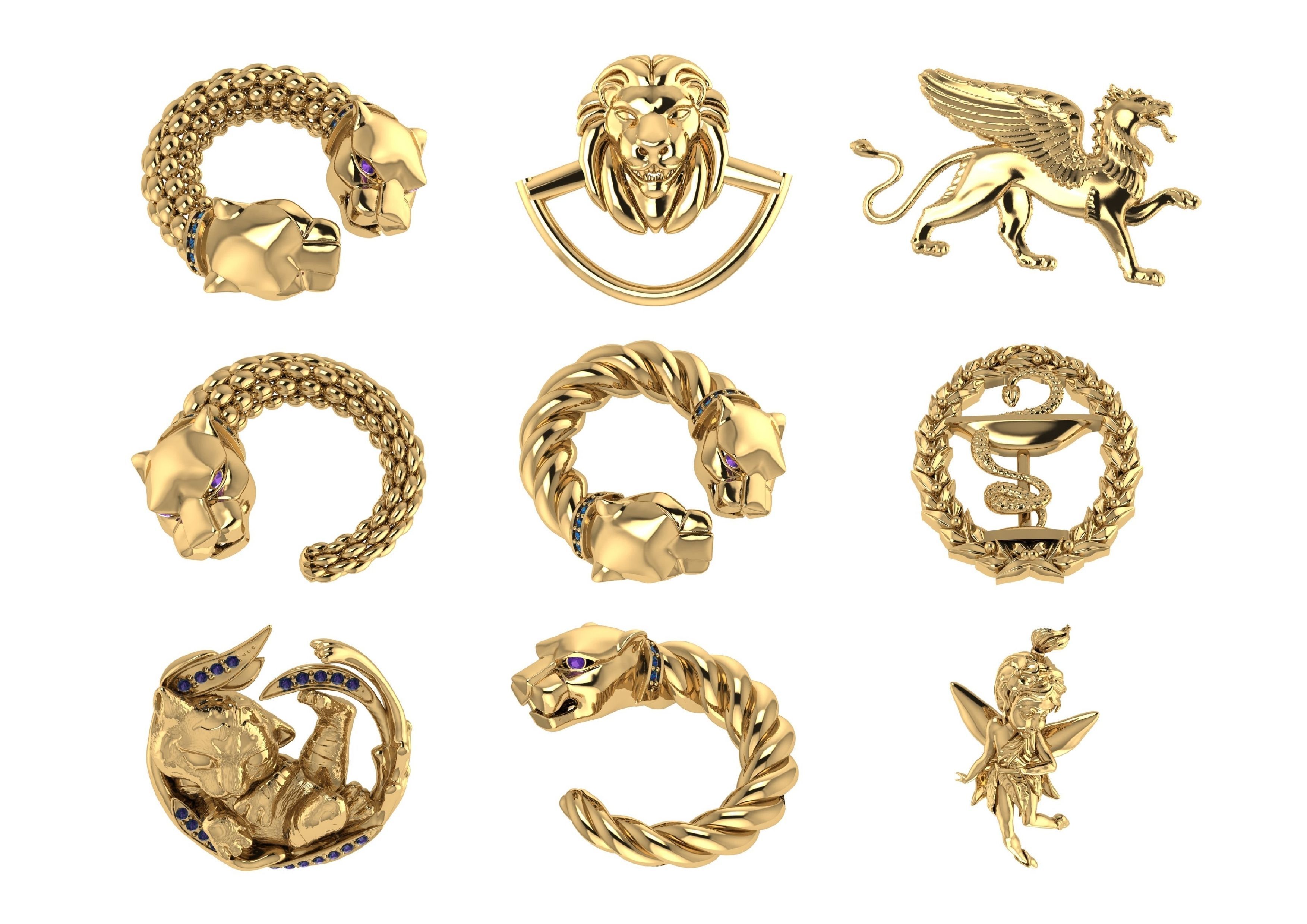 Animal Pendests Files 3DM 3D print model_8