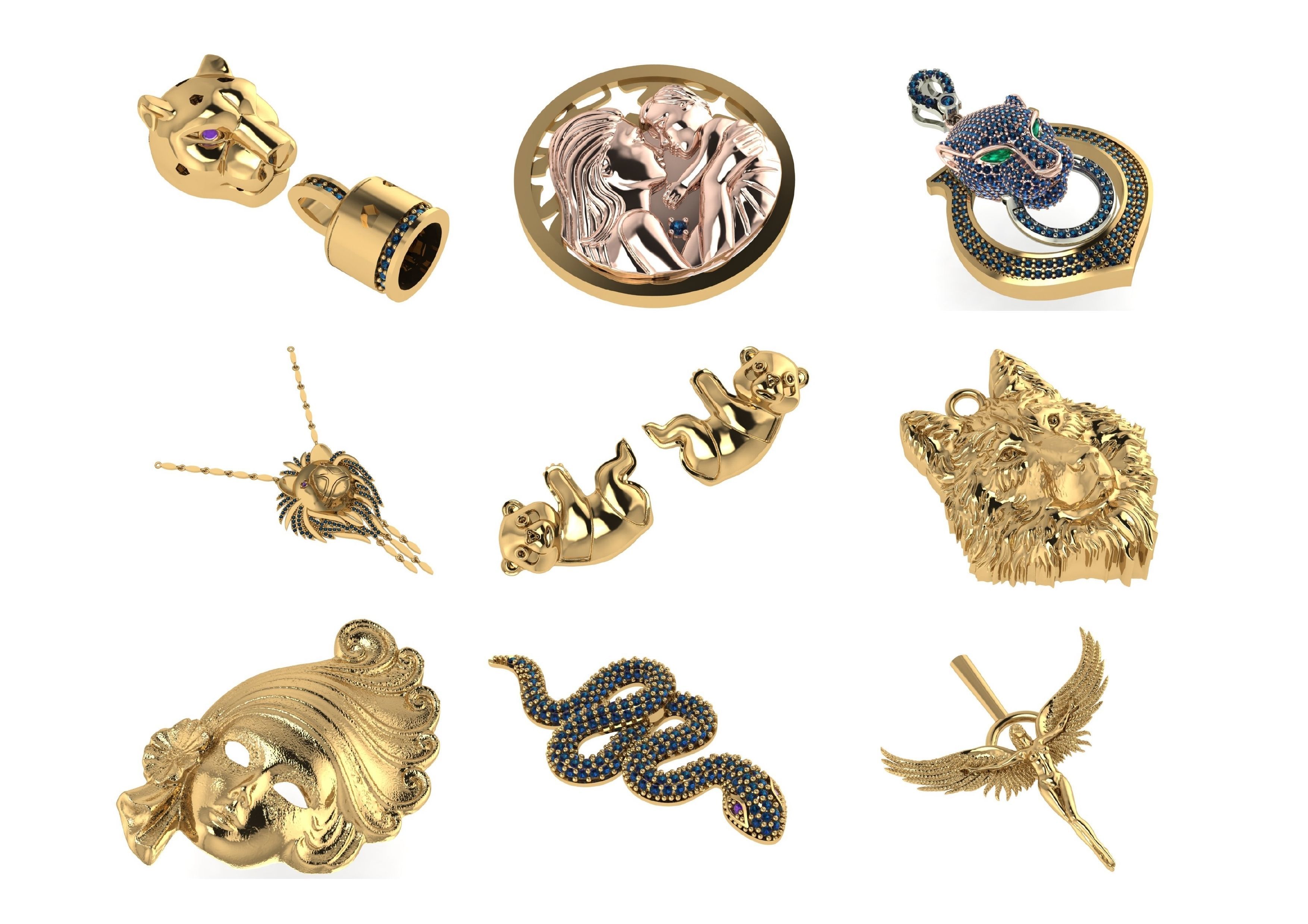 Animal Pendests Files 3DM 3D print model_80