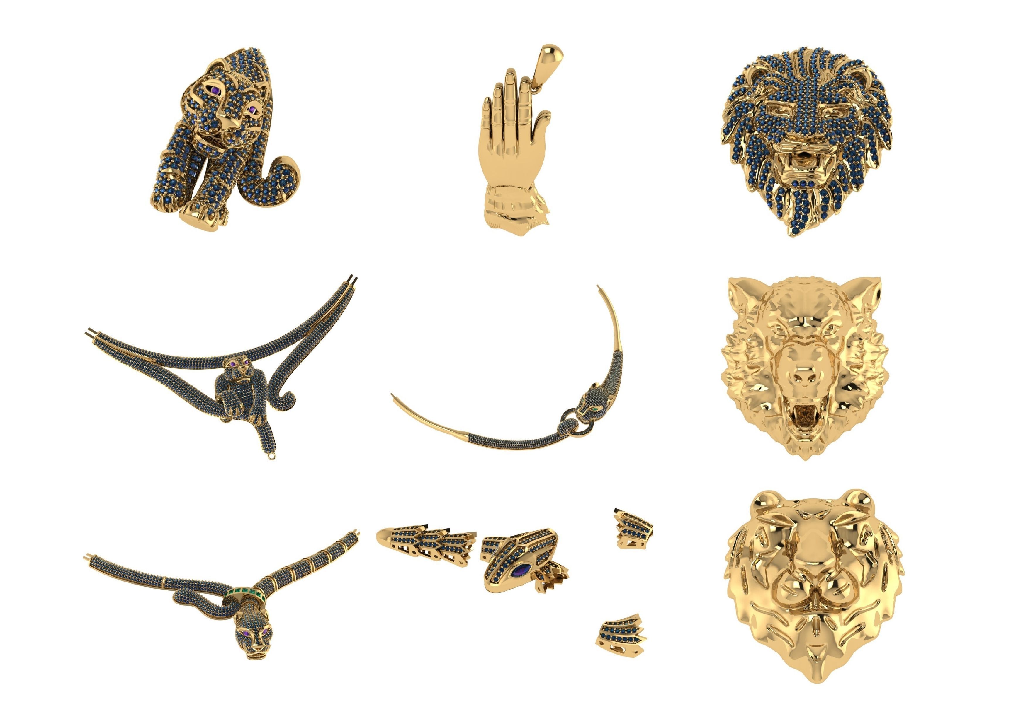 Animal Pendests Files 3DM 3D print model_38