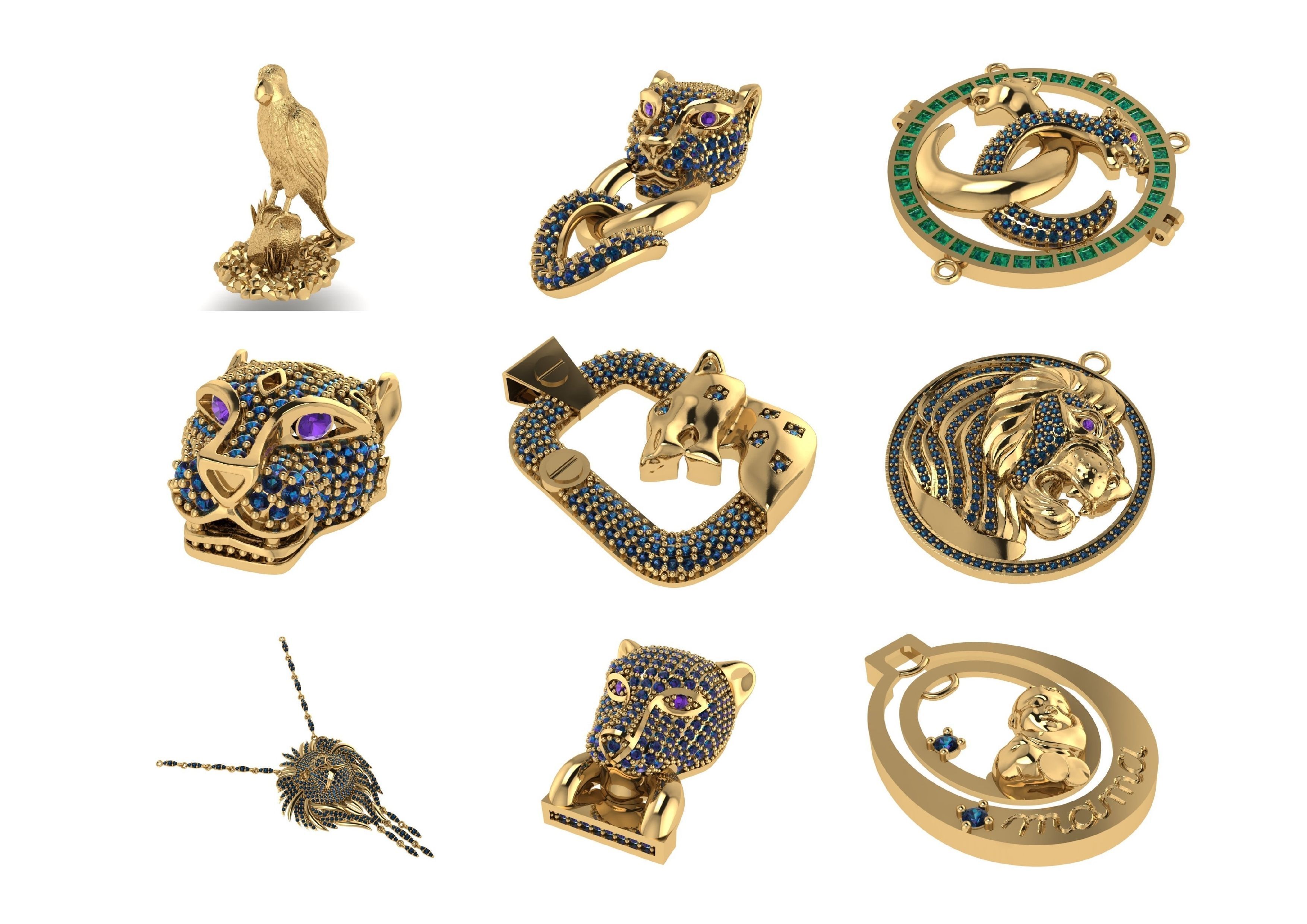 Animal Pendests Files 3DM 3D print model_74