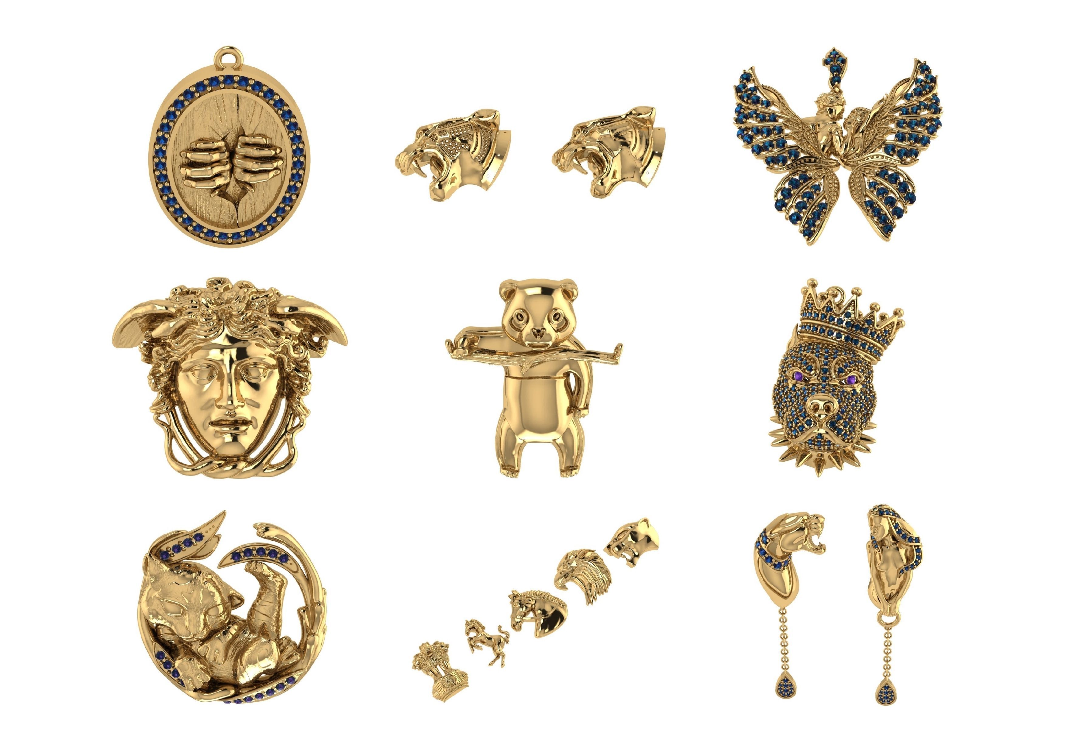 Animal Pendests Files 3DM 3D print model_21