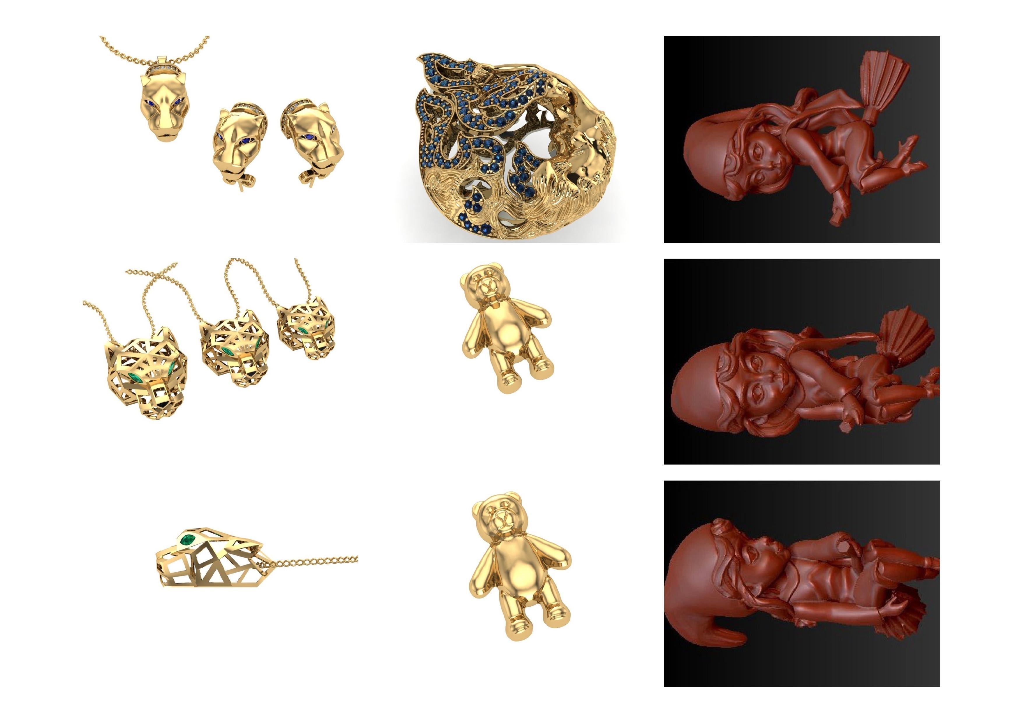 Animal Pendests Files 3DM 3D print model_85