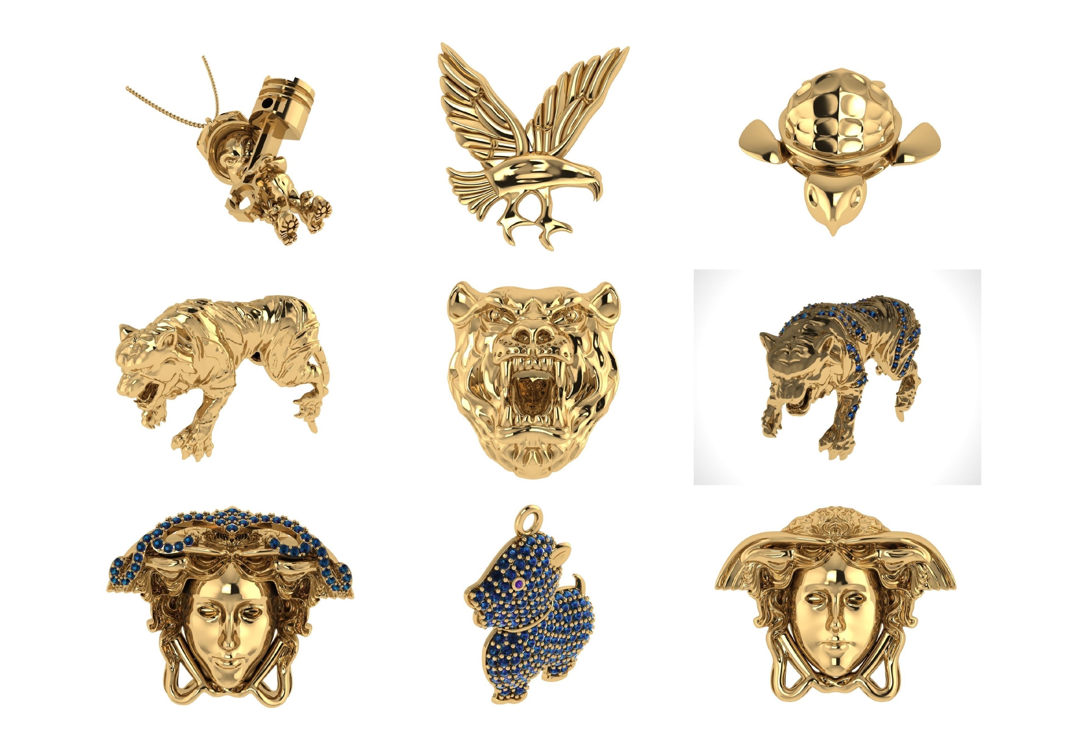 Animal Pendests Files 3DM 3D print model_44