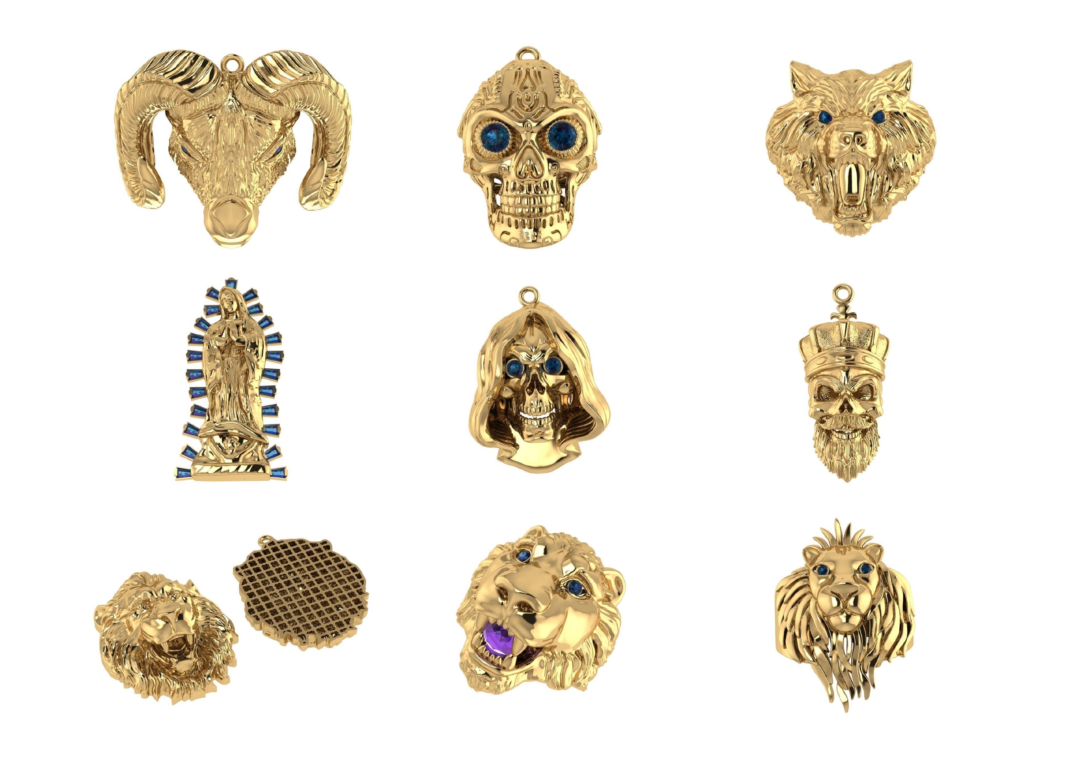 Animal Pendests Files 3DM 3D print model_24