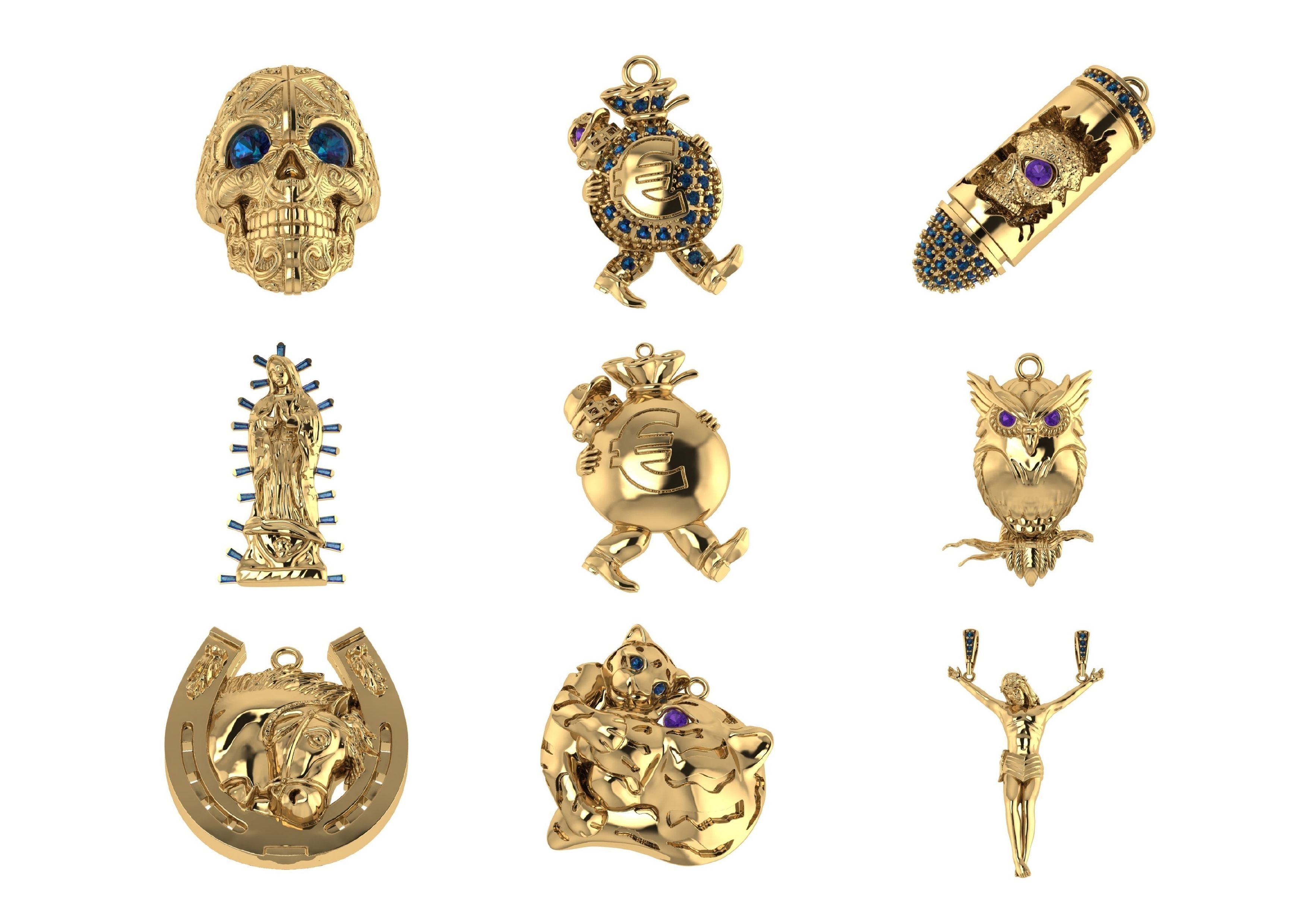 Animal Pendests Files 3DM 3D print model_26