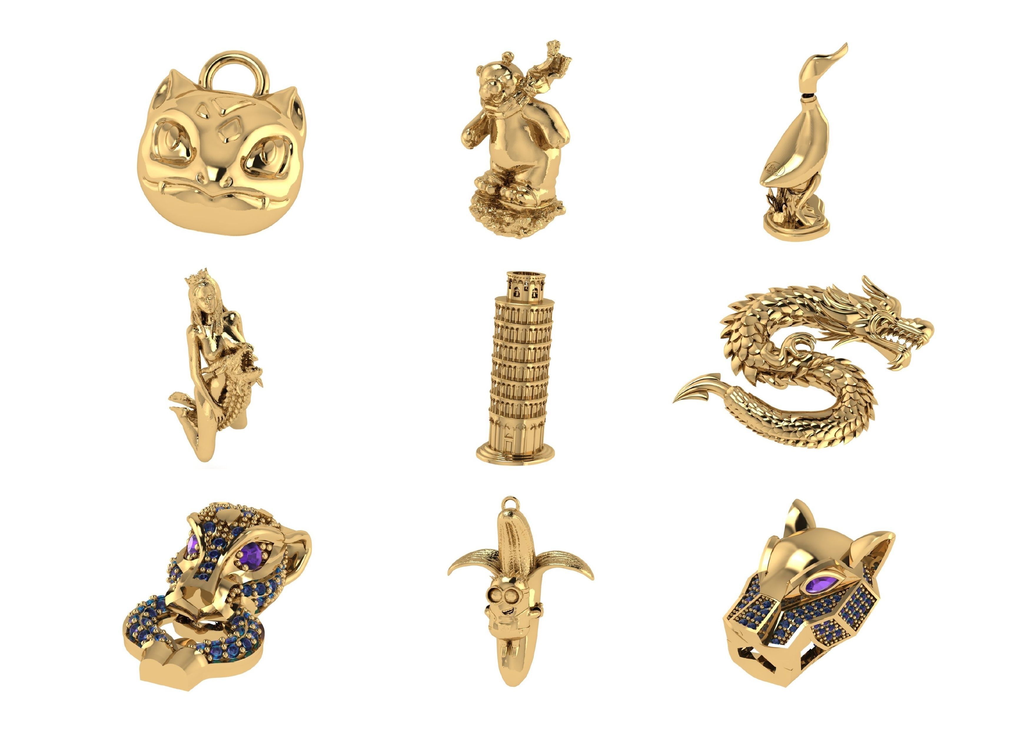 Animal Pendests Files 3DM 3D print model_64