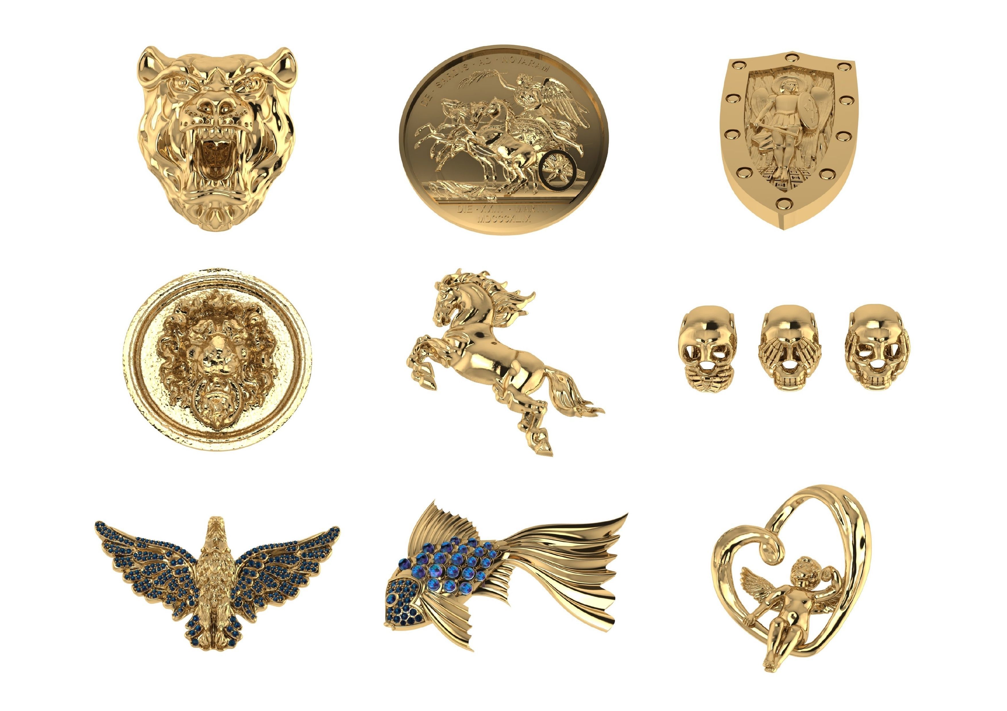 Animal Pendests Files 3DM 3D print model_4