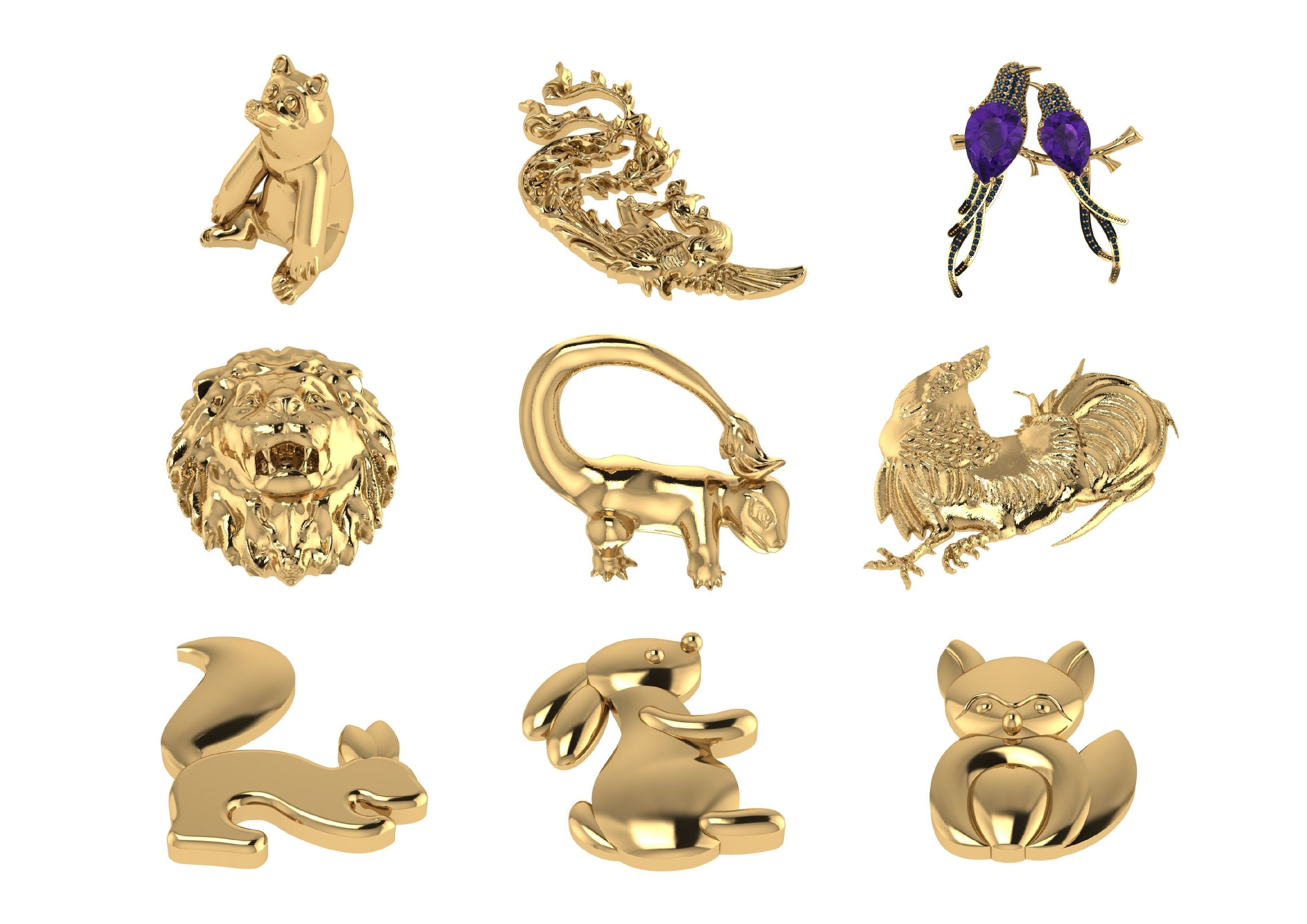 Animal Pendests Files 3DM 3D print model_58