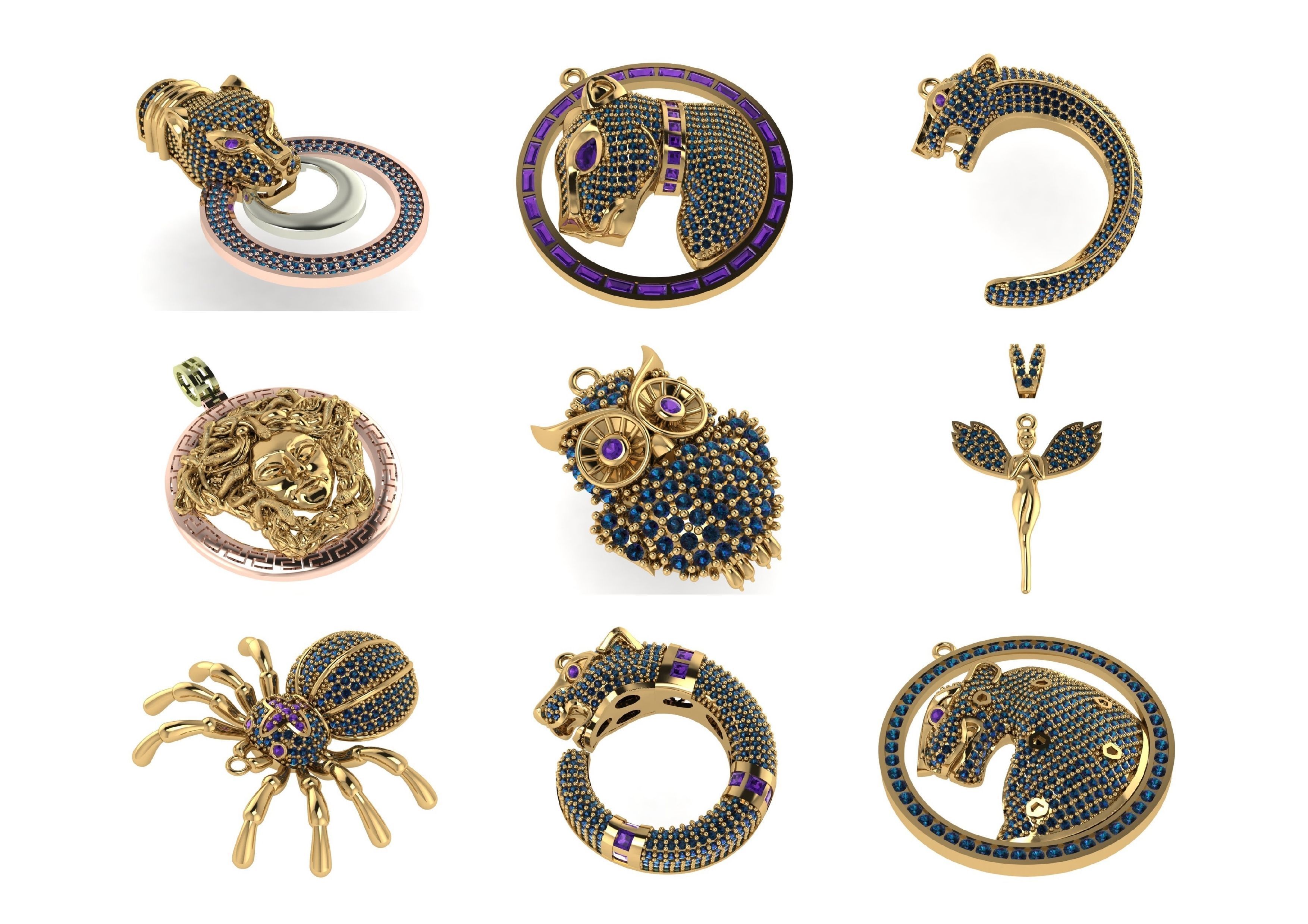 Animal Pendests Files 3DM 3D print model_18