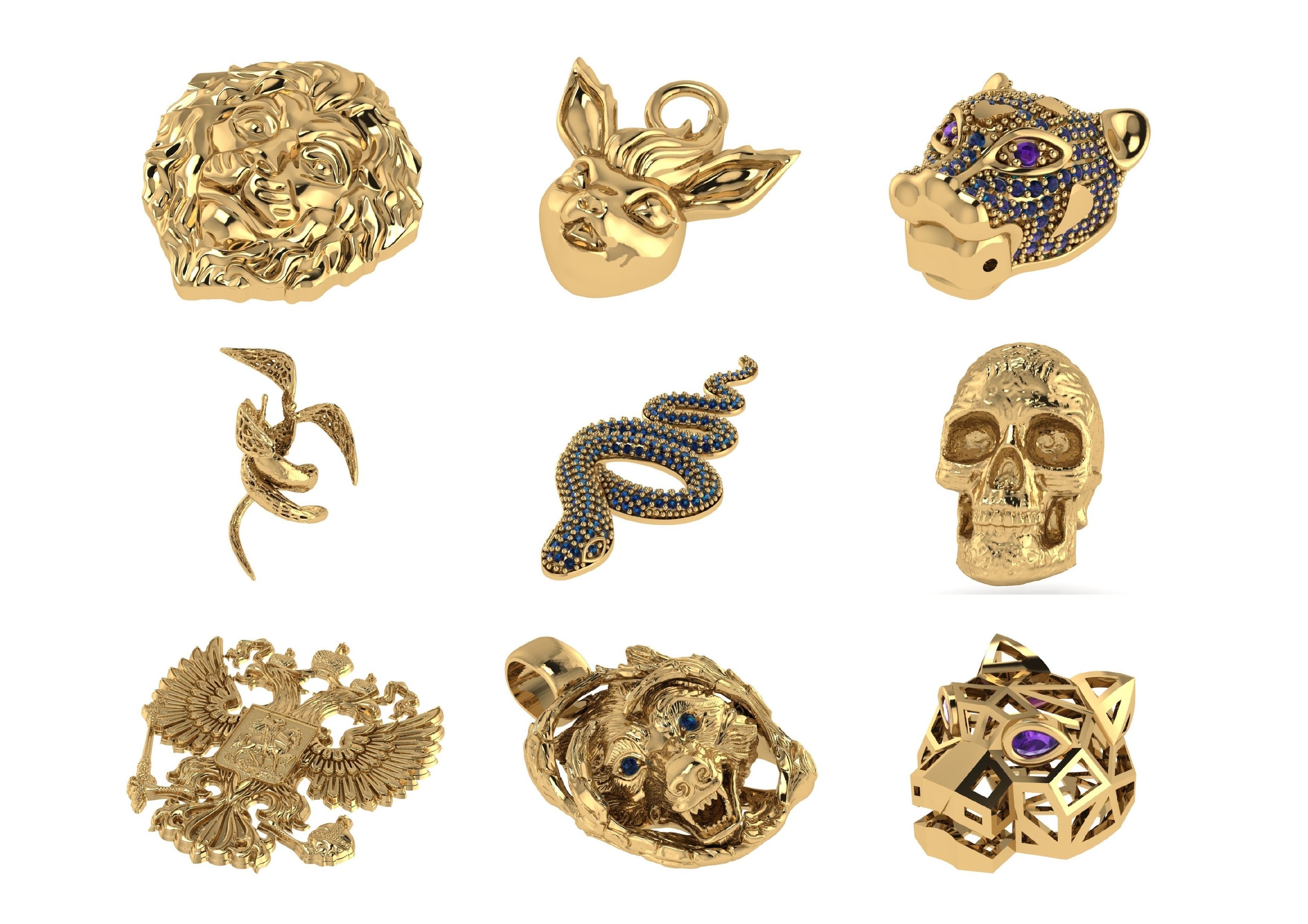 Animal Pendests Files 3DM 3D print model_65