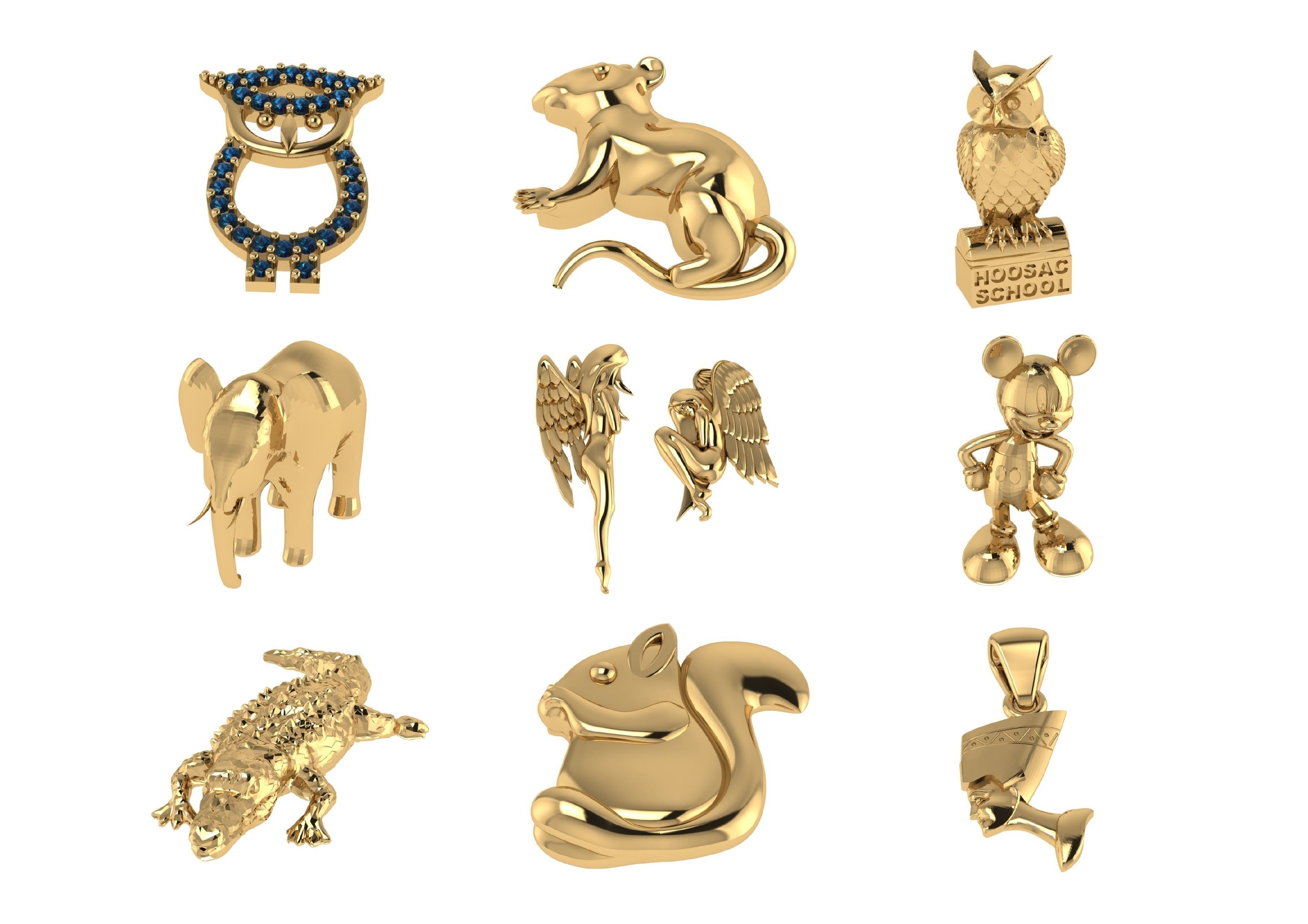 Animal Pendests Files 3DM 3D print model_50