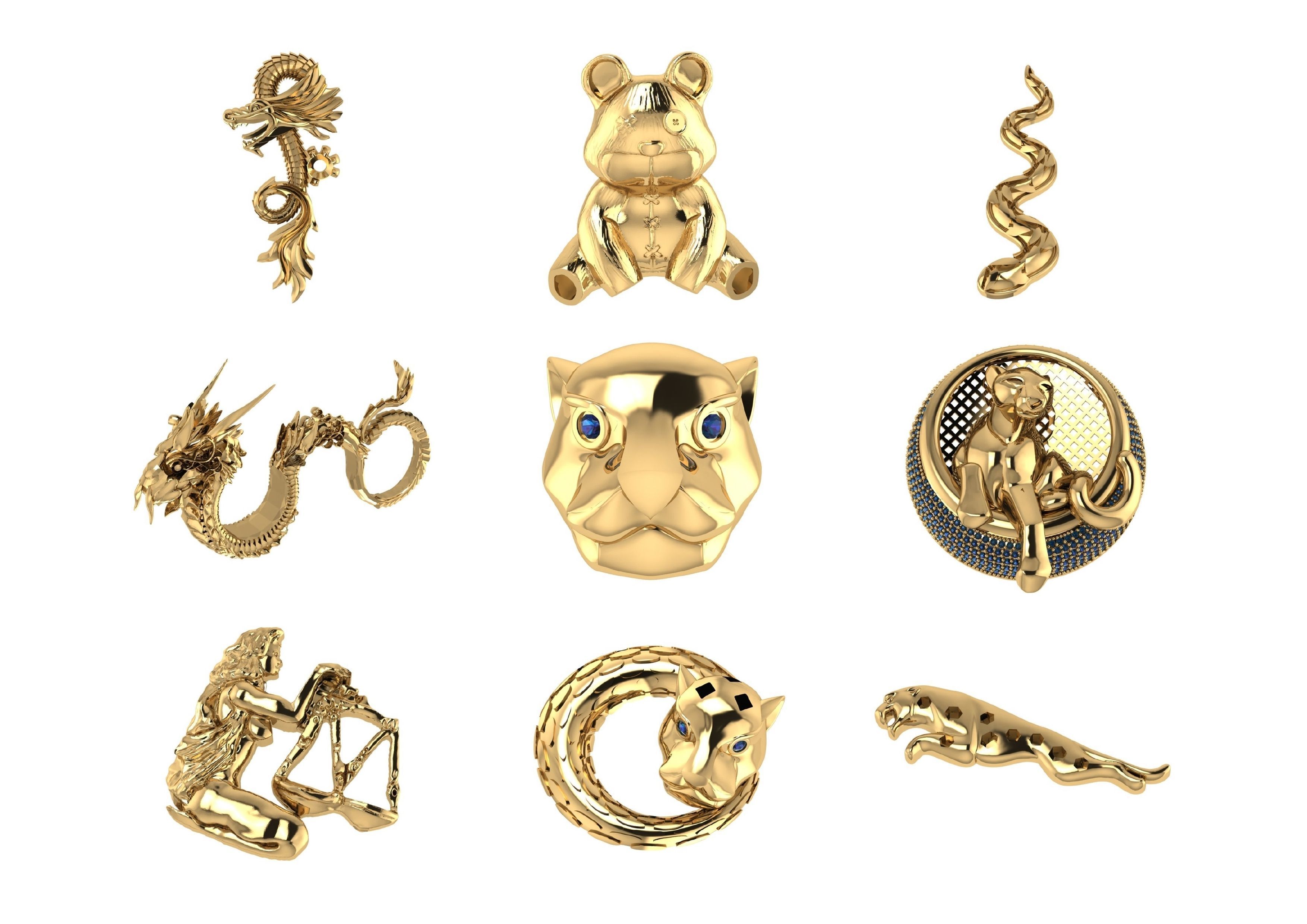 Animal Pendests Files 3DM 3D print model_10