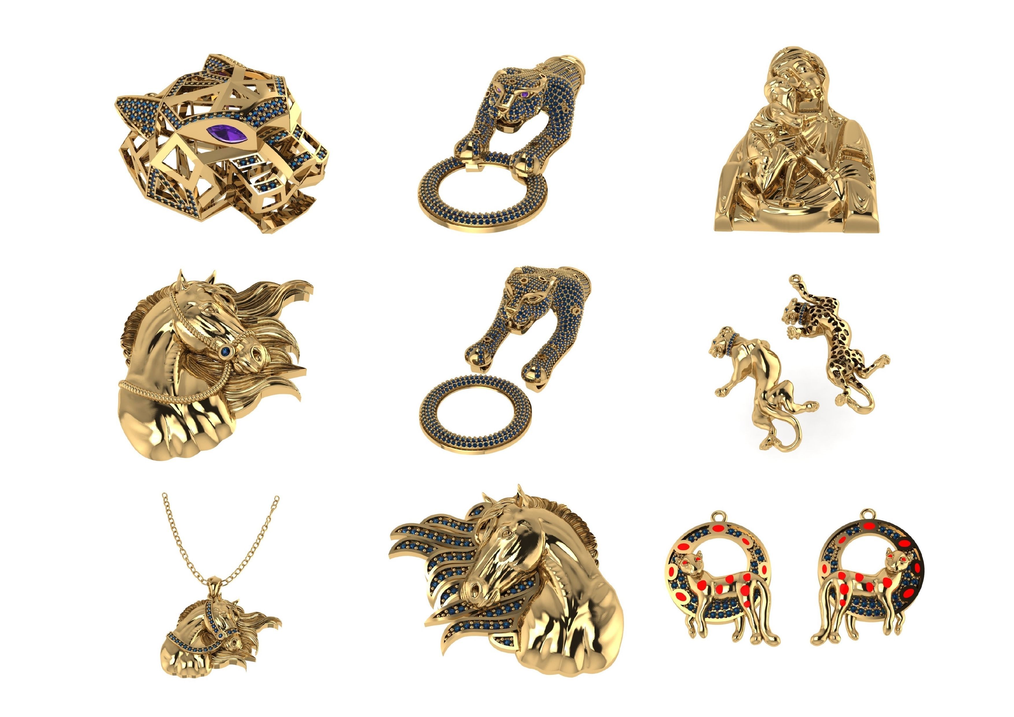 Animal Pendests Files 3DM 3D print model_22