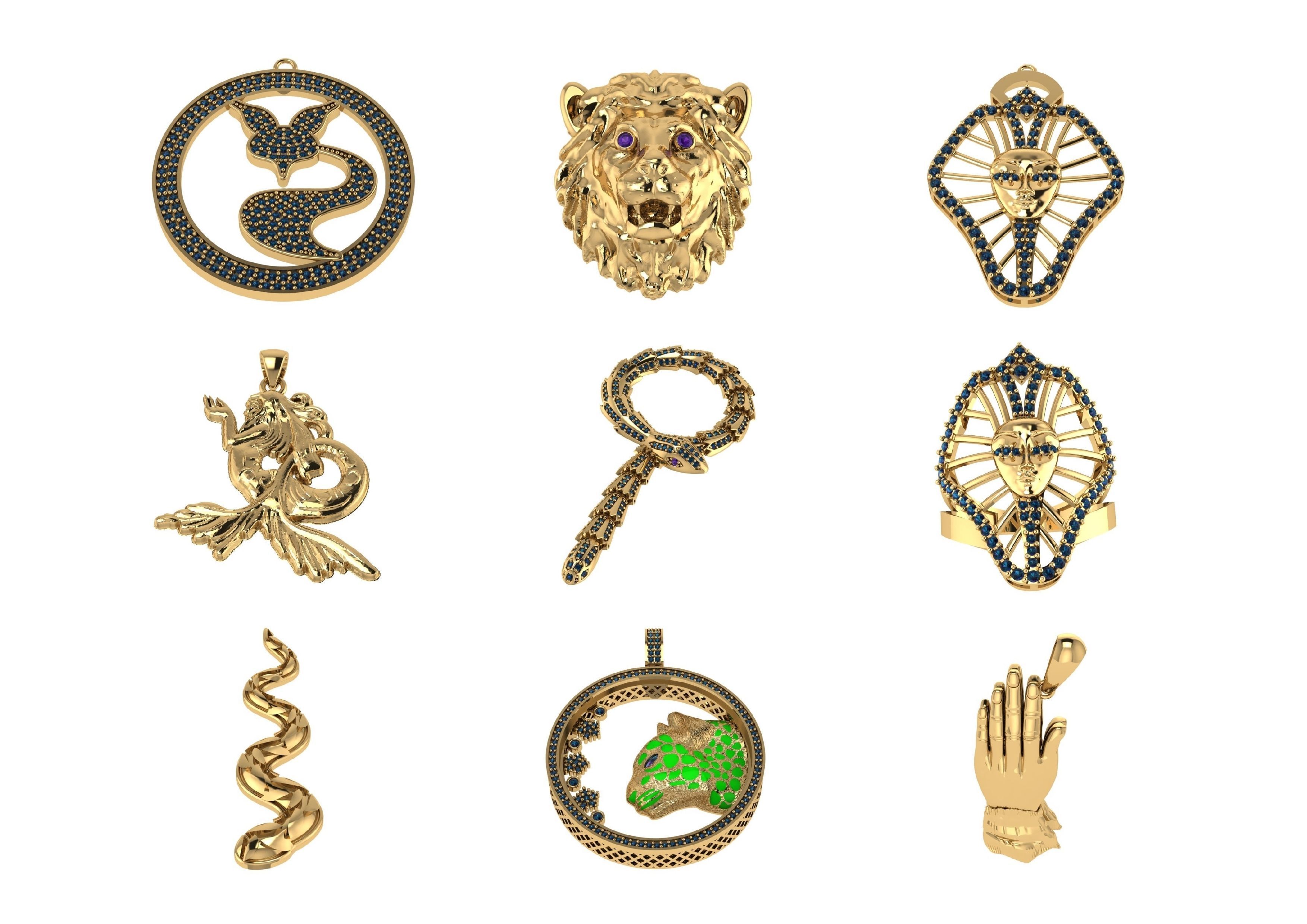 Animal Pendests Files 3DM 3D print model_11