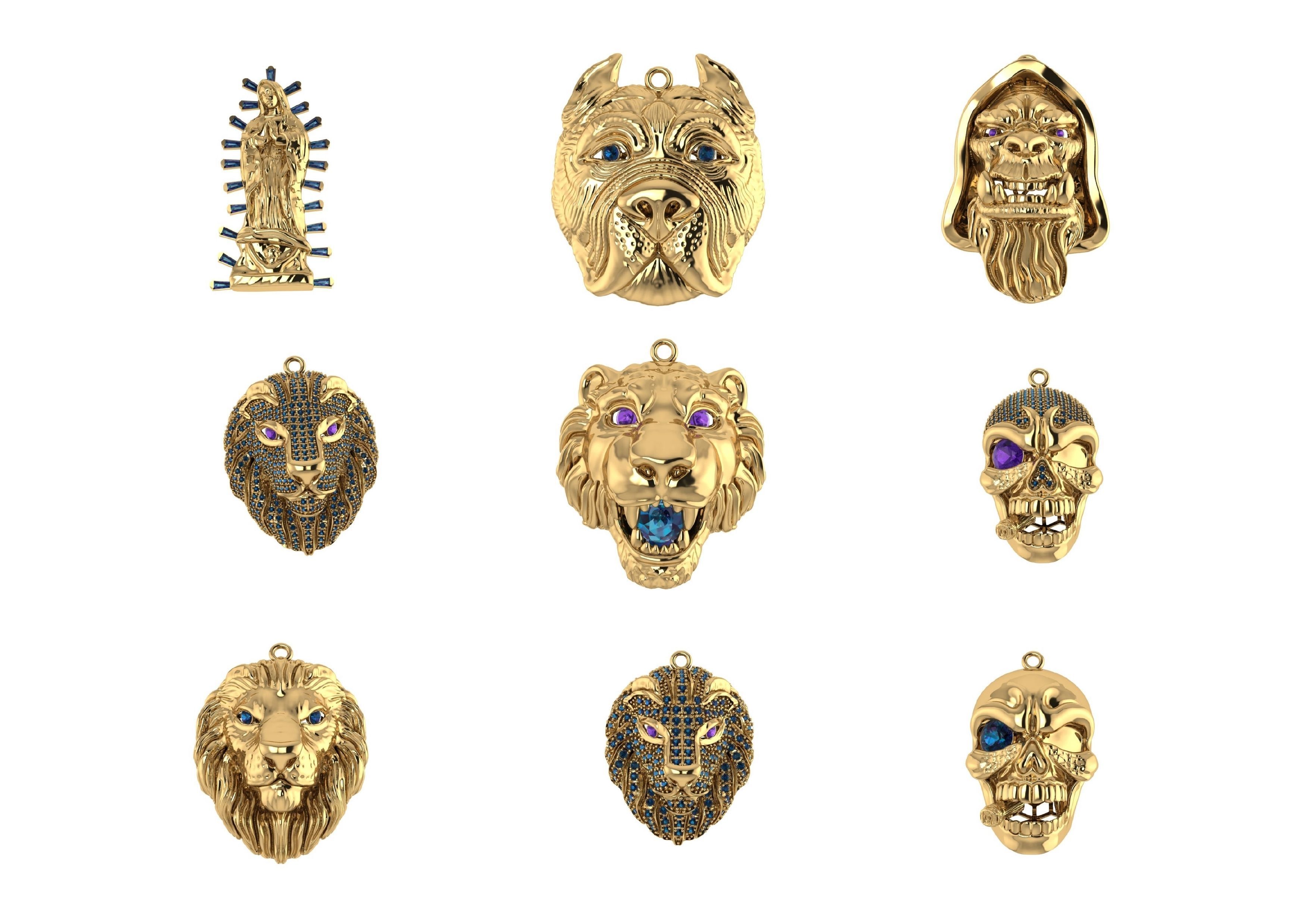 Animal Pendests Files 3DM 3D print model_28