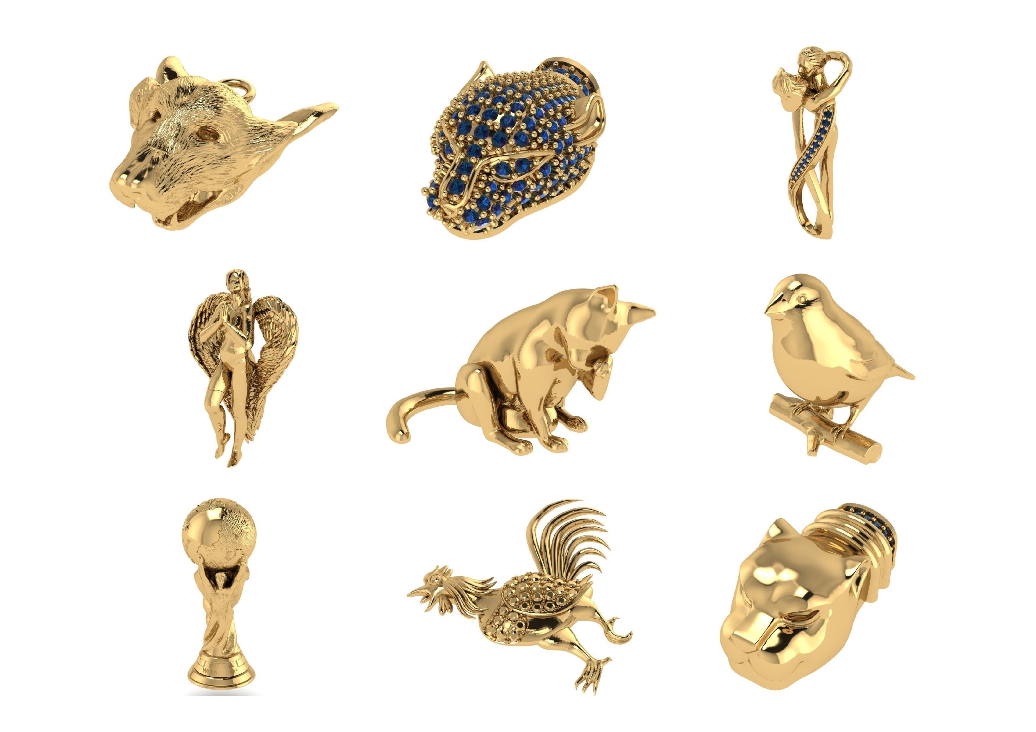 Animal Pendests Files 3DM 3D print model_68