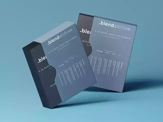 Software or Digital Product Box 3D Model