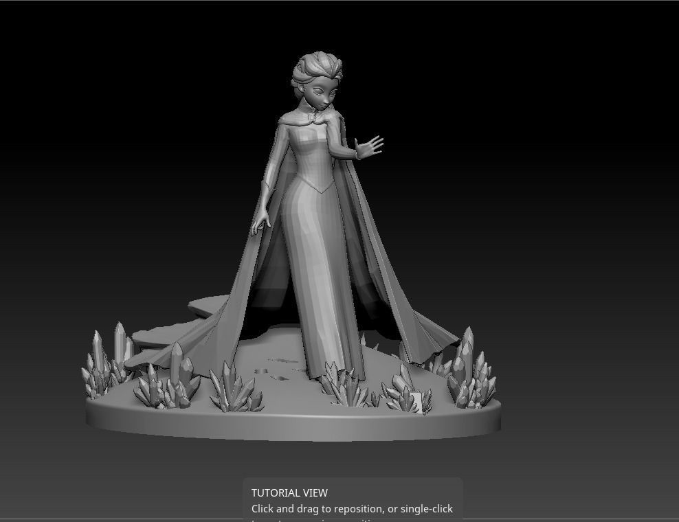 Elsa Phone Stand Sexy Girl 3D print model_2