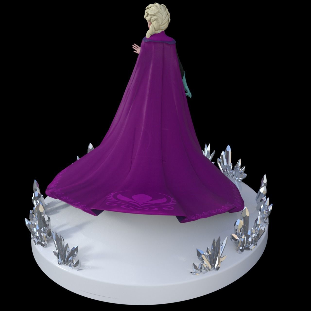 Elsa Phone Stand Sexy Girl 3D print model_5