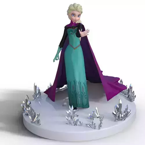 Elsa Phone Stand Sexy Girl 3D print model