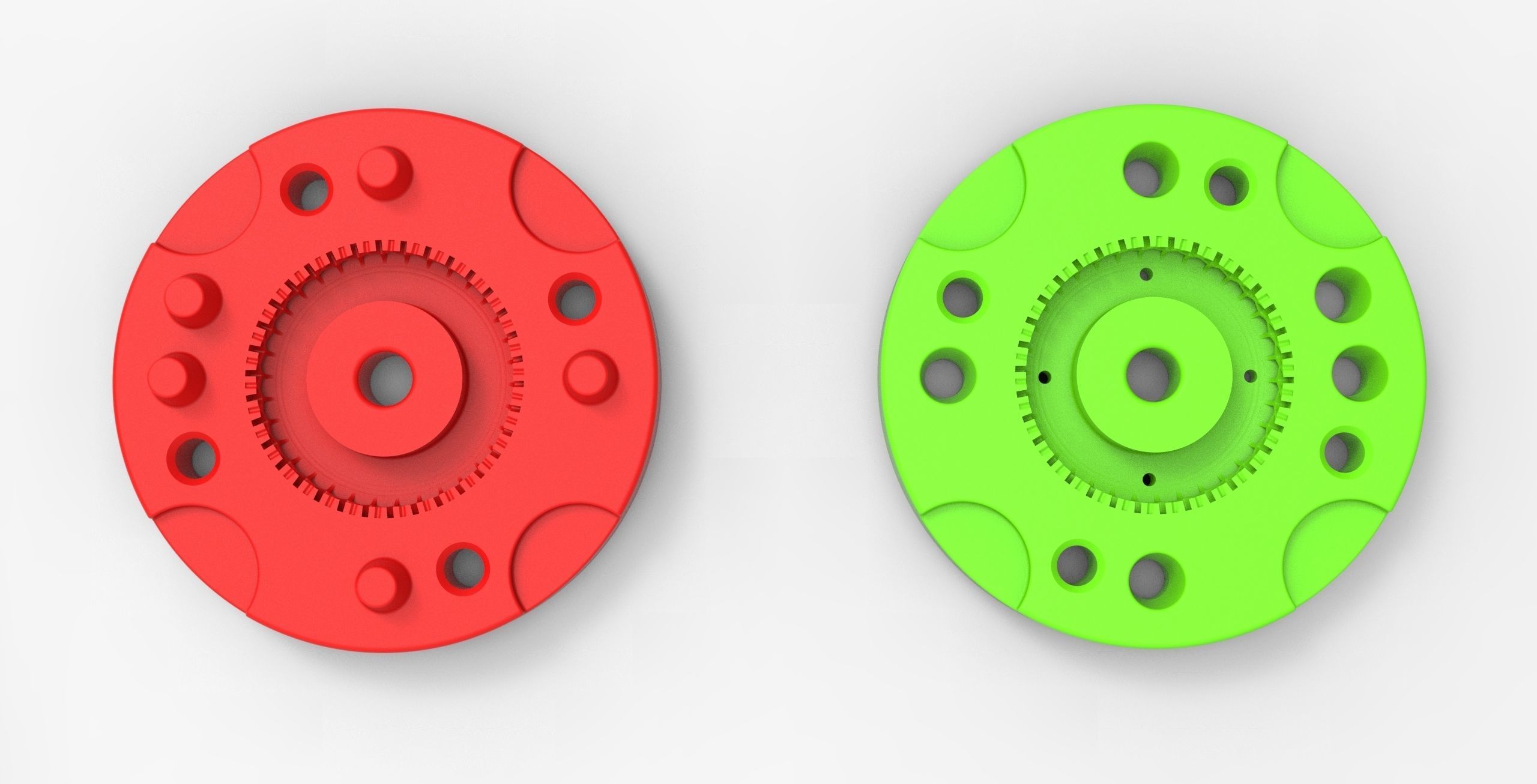 Mold for diecast military truck tire 10 Scale 1 to 25 3D print model_5