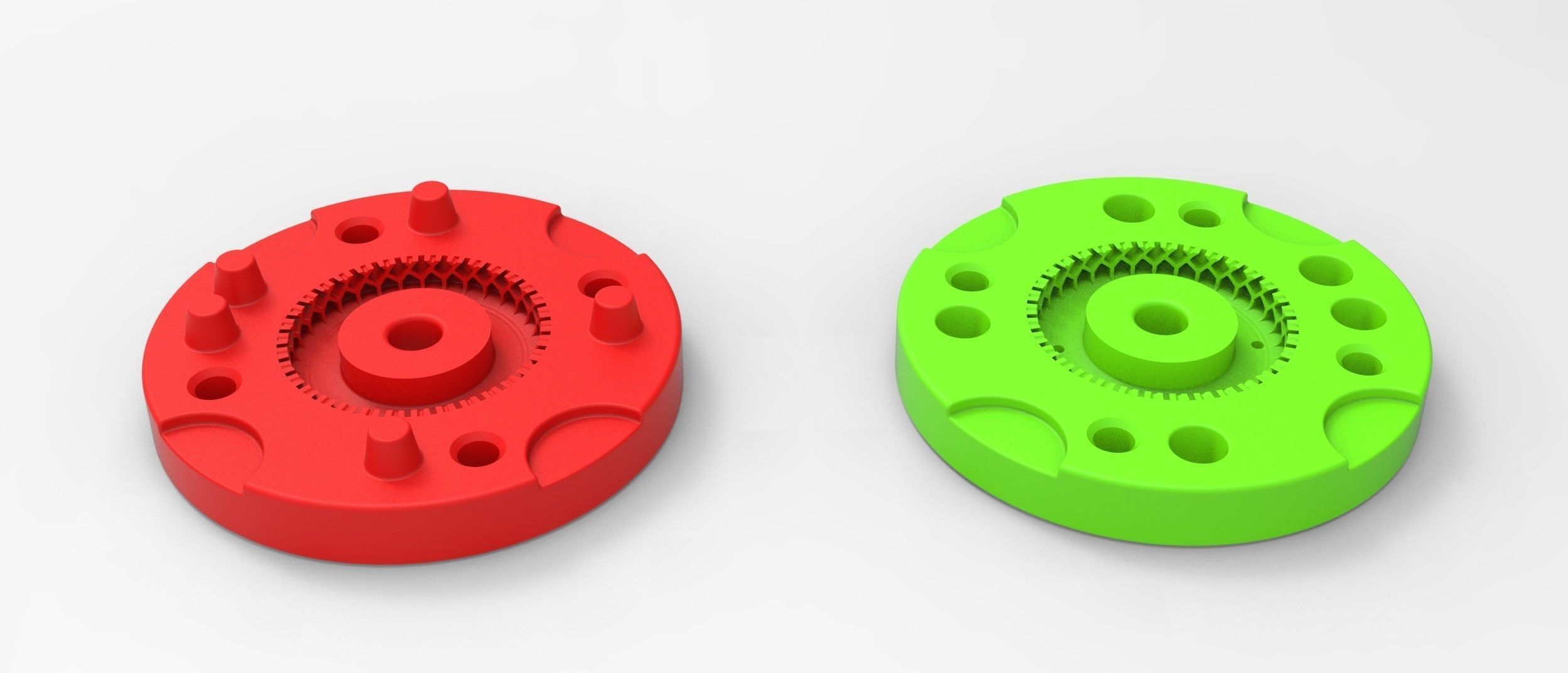 Mold for diecast military truck tire 10 Scale 1 to 25 3D print model_4