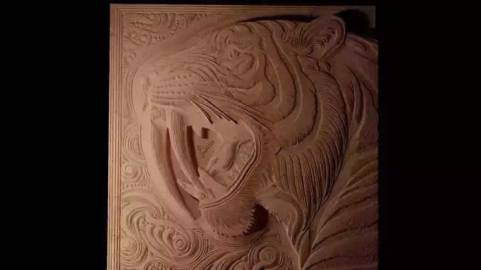 Saber-tooth CNC 3d Print High Relief Sand Casting
