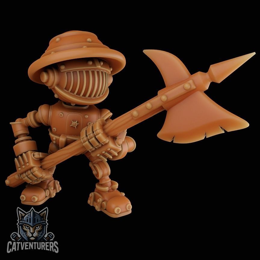 Dumbot Infantry Squad  3D print model_2