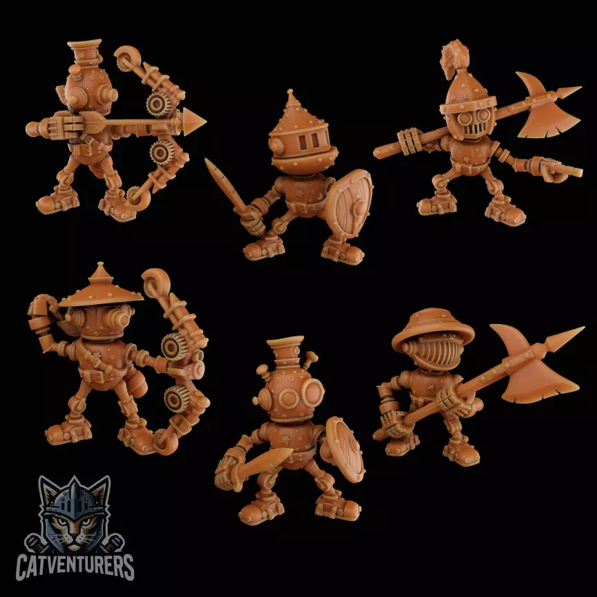 Dumbot Infantry Squad  3D print model_0