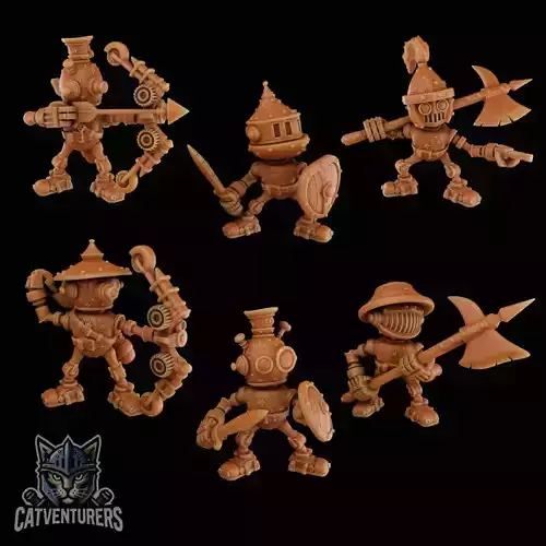 Dumbot Infantry Squad  3D print model