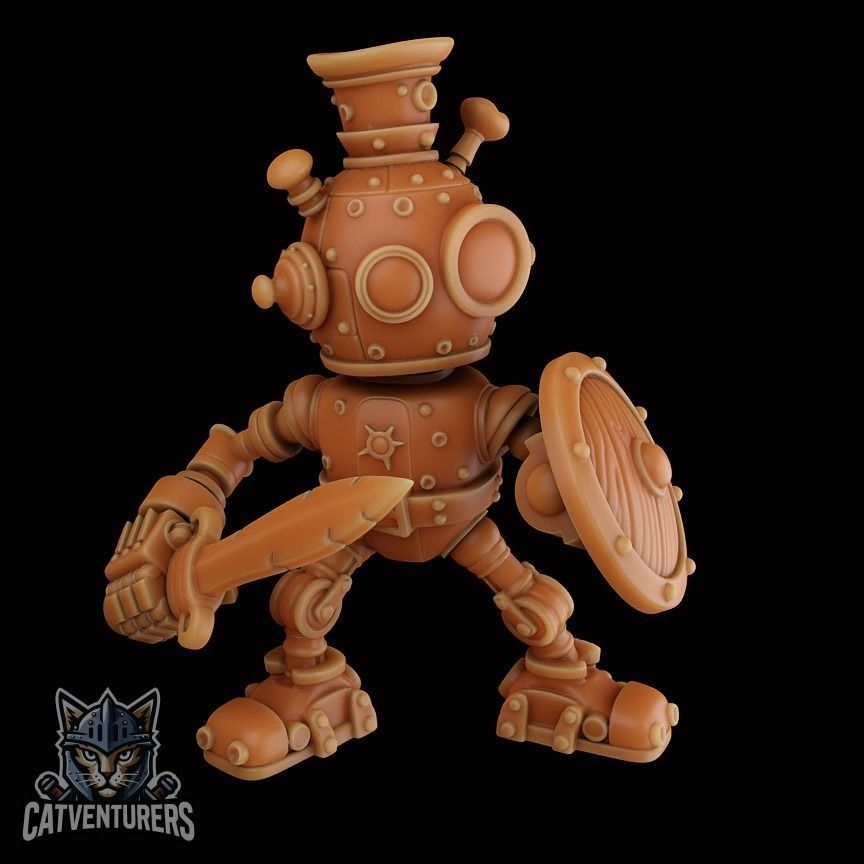 Dumbot Infantry Squad  3D print model_4