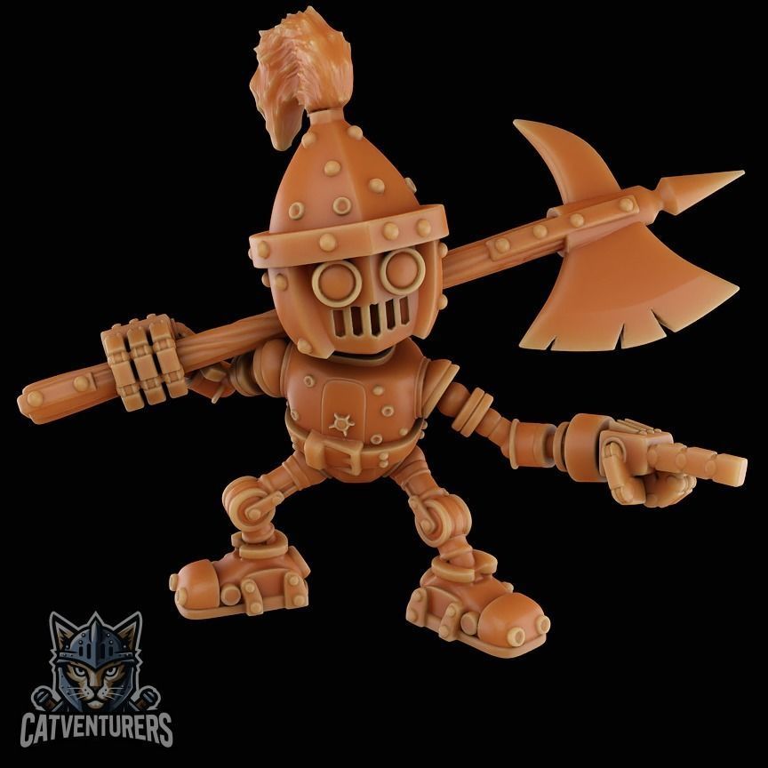 Dumbot Infantry Squad  3D print model_1