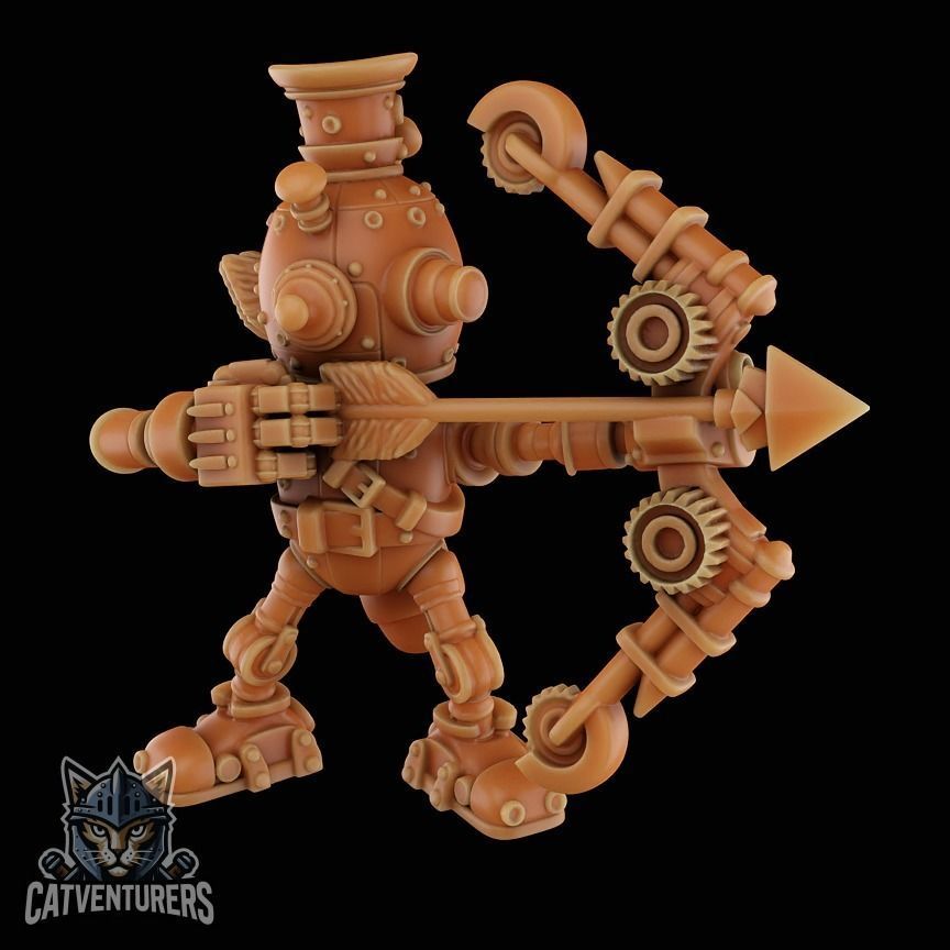 Dumbot Infantry Squad  3D print model_6