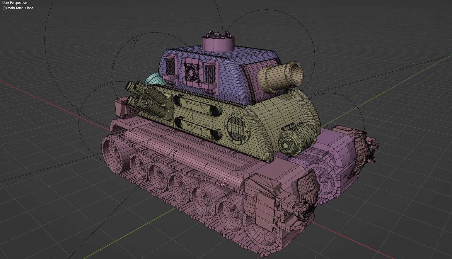 Stylized Mecha Tank - 3 3D model_18