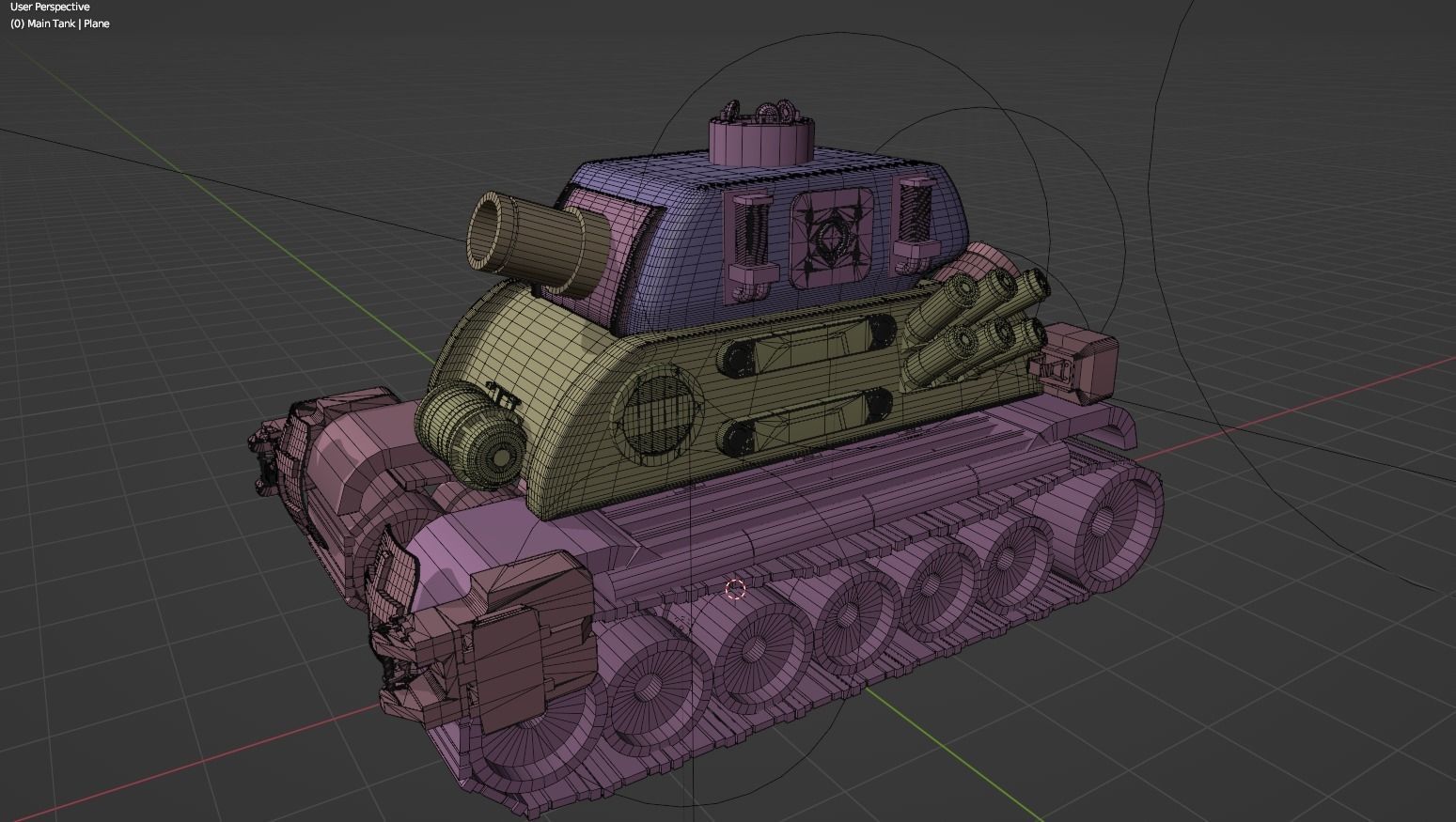 Stylized Mecha Tank - 3 3D model_19