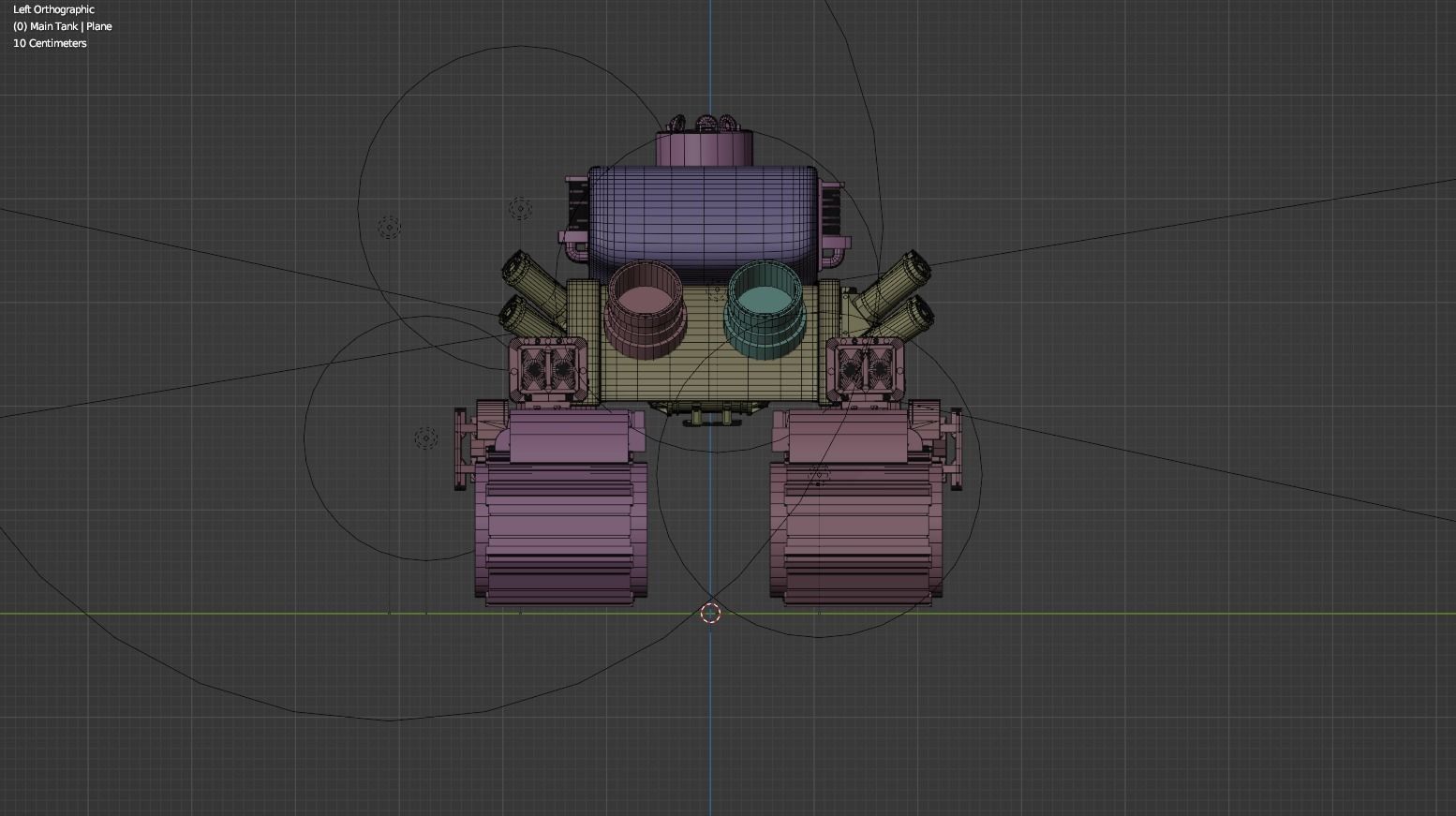 Stylized Mecha Tank - 3 3D model_17