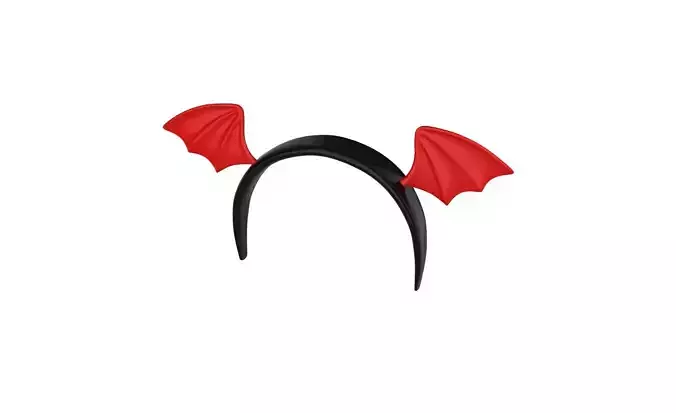 Prop55 Bat Wing Headband Low-poly 3D model