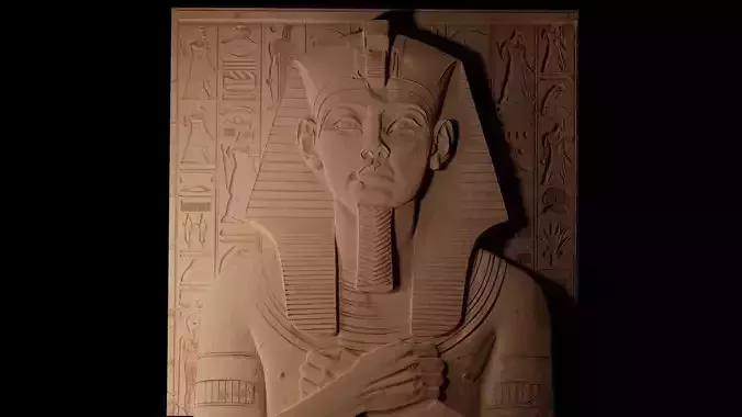 Ramses II CNC 3d Print High Relief Sand Casting