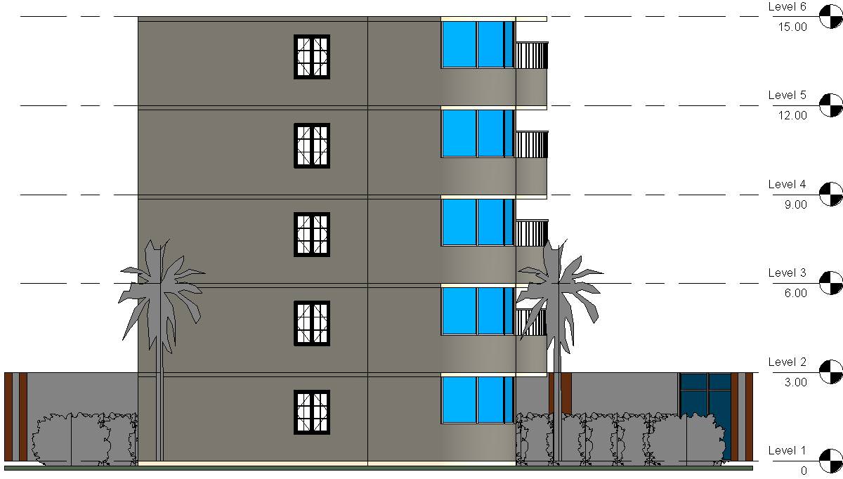 Resident Building 3D model 150m2 3D model_9