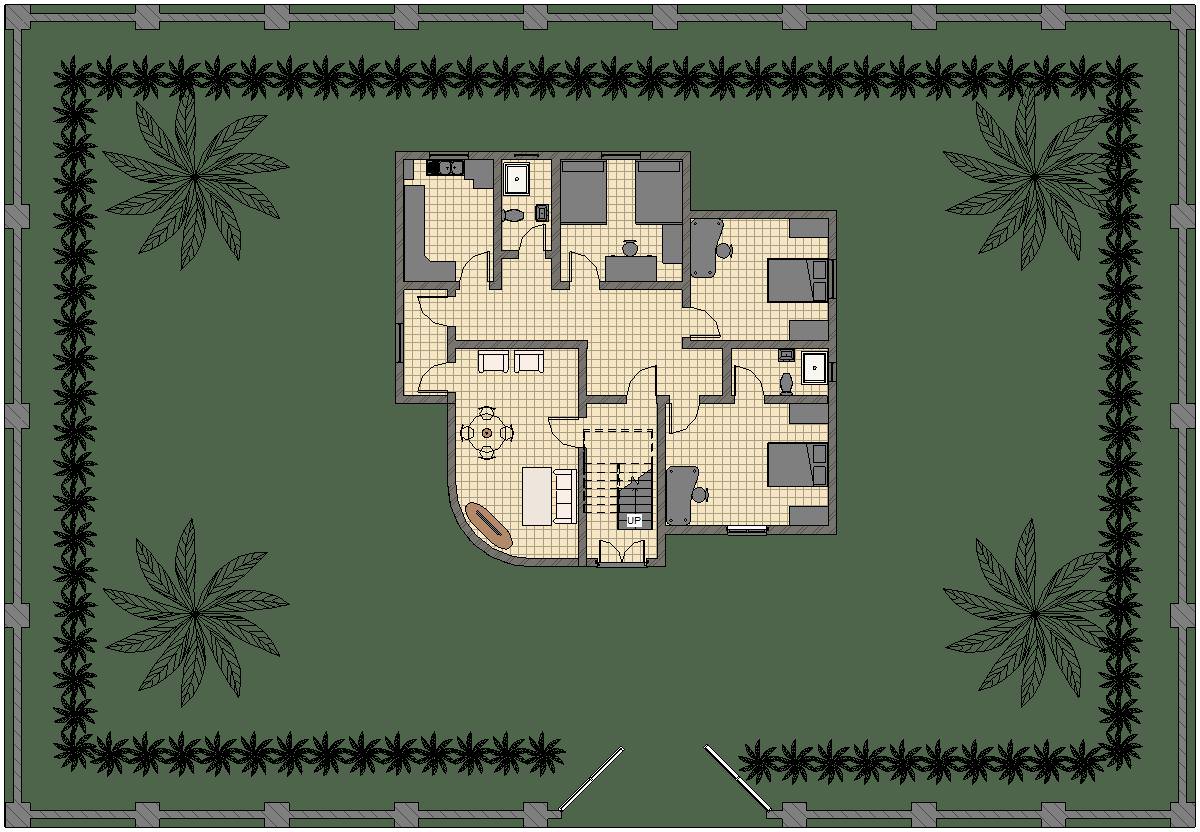 Resident Building 3D model 150m2 3D model_10