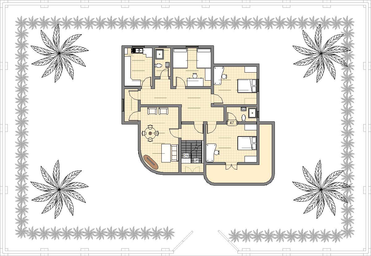 Resident Building 3D model 150m2 3D model_11